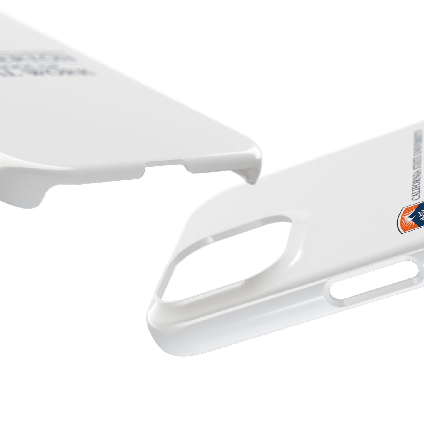 Cal State Fullerton University - Slim I-Phone Case - School of Social Work (White)