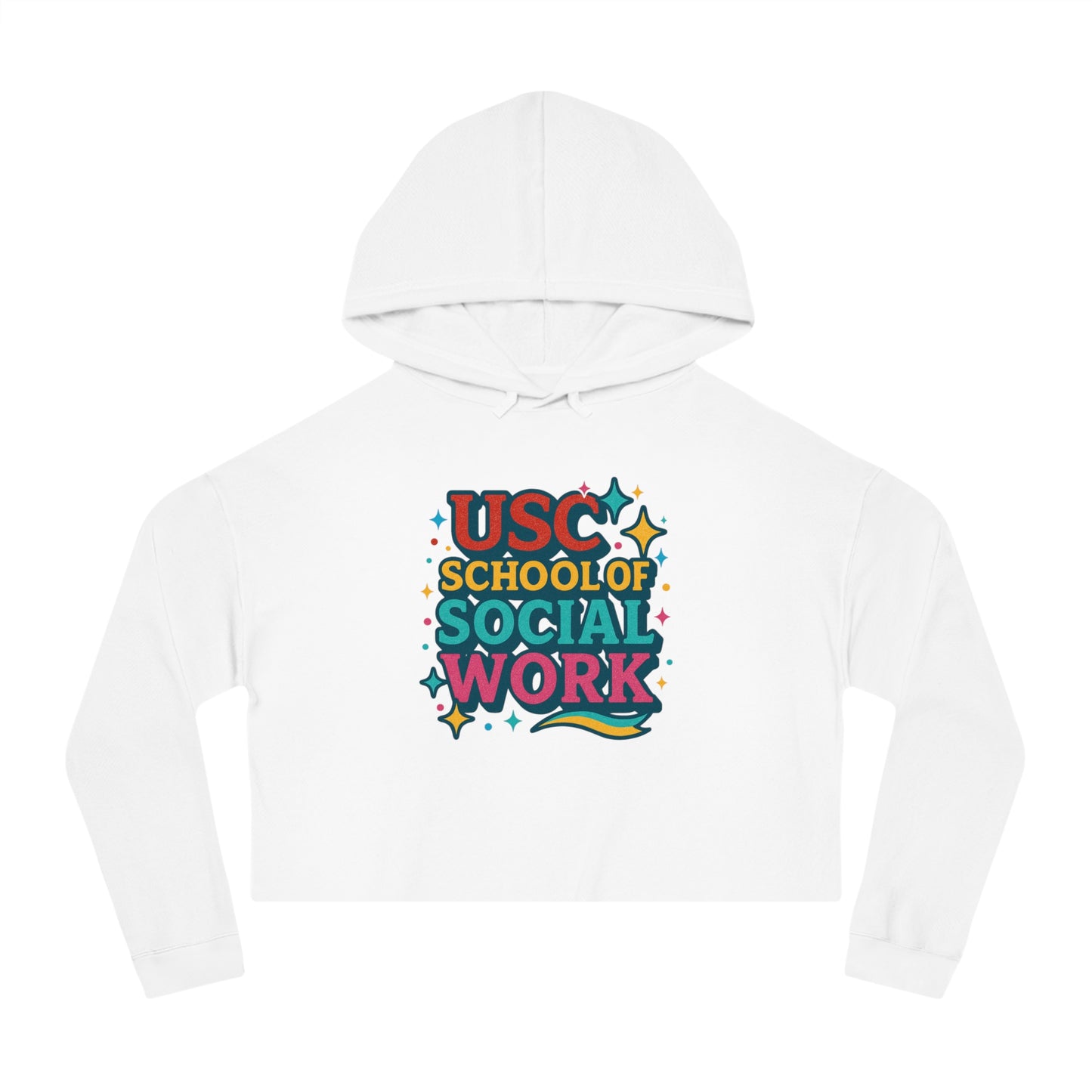Sparkle - USC School of Social Work Women's Cropped Hoodie