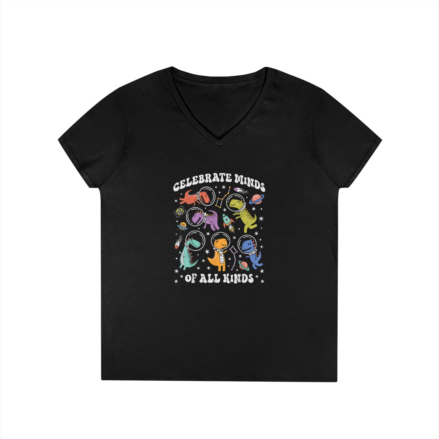 Celebrate Blinds of All Kinds V-Neck Tee - School Social Worker (Women's)