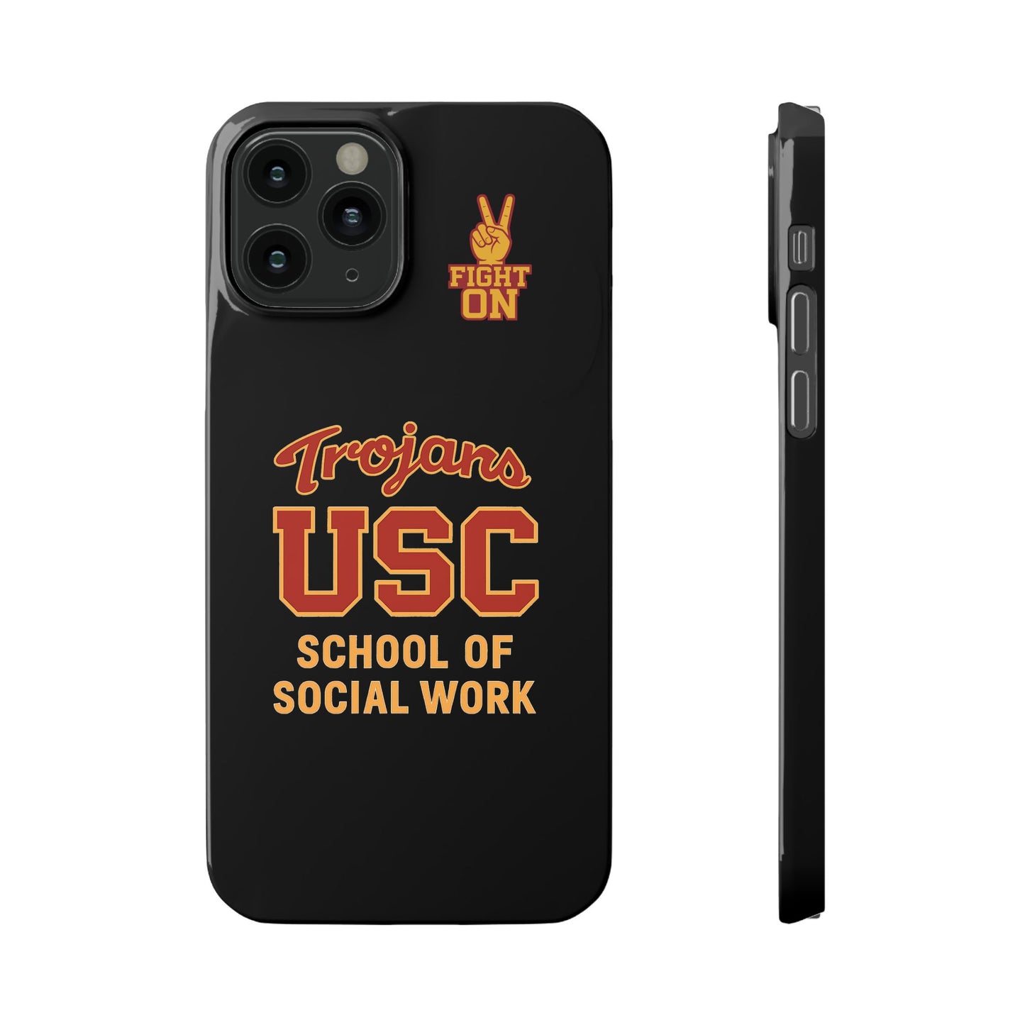 USC Trojans Slim I-Phone Case - School of Social Work (Black)