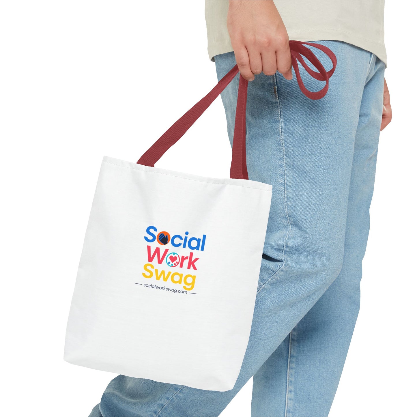 Social Work Swag Tote Bag — Colorful Social Worker Gift Tote