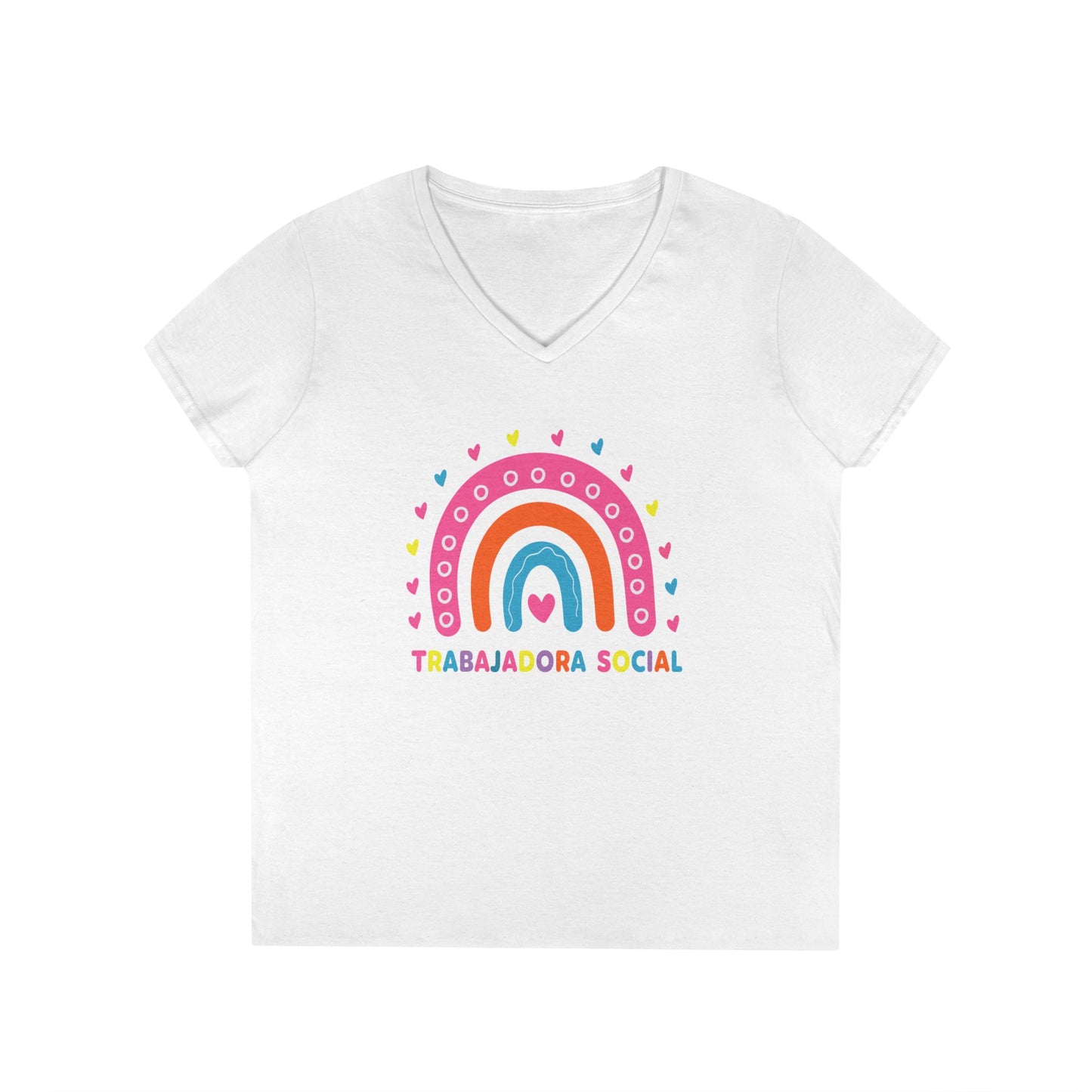 Trabajadora Social Rainbow V-Neck Tee