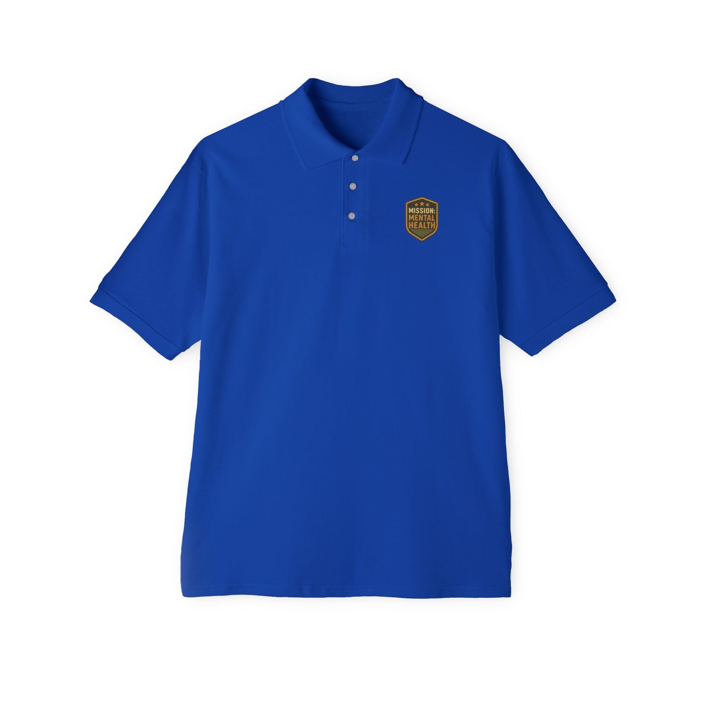 Military Social Work "Operation Mental Health" -Classic Men's Piqué Polo with Emblem