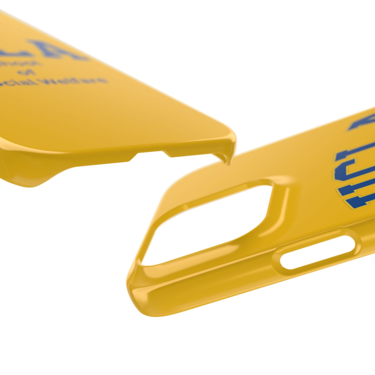 UCLA Slim I-Phone Case - School of Social Welfare-Text Logo (Yellow)