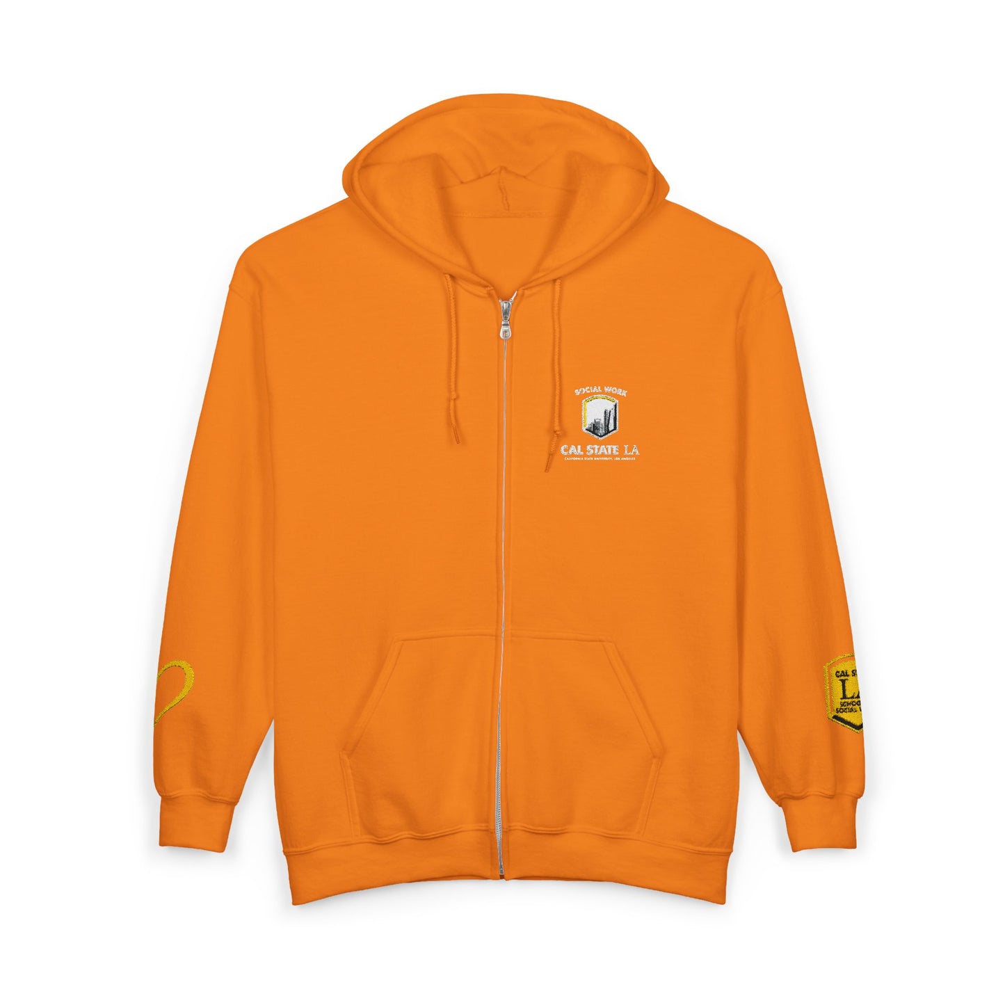 Cal State LA- School of Social Work -Unisex Heavy Blend™ Full Zip Hooded Sweatshirt - Ultimate Comfort for Fans