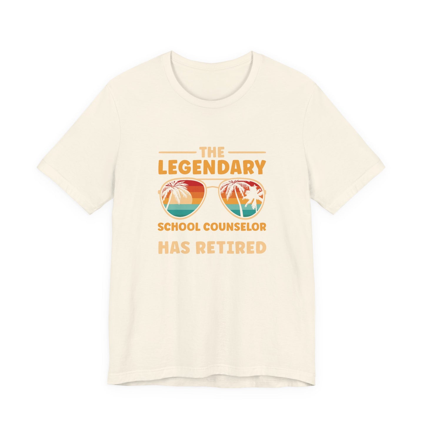 Unisex The Legendary School Counselor Has Retired T-Shirt — Retirement Gift Tee for Counselors