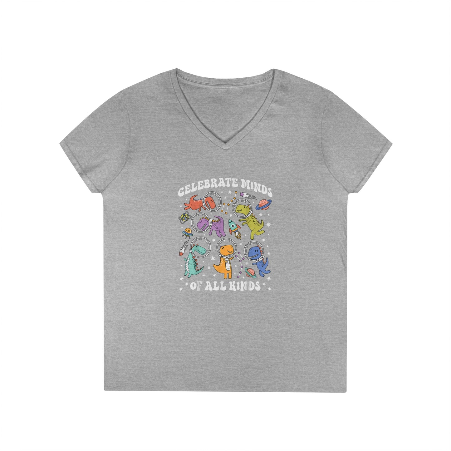 Celebrate Blinds of All Kinds V-Neck Tee - School Social Worker (Women's)