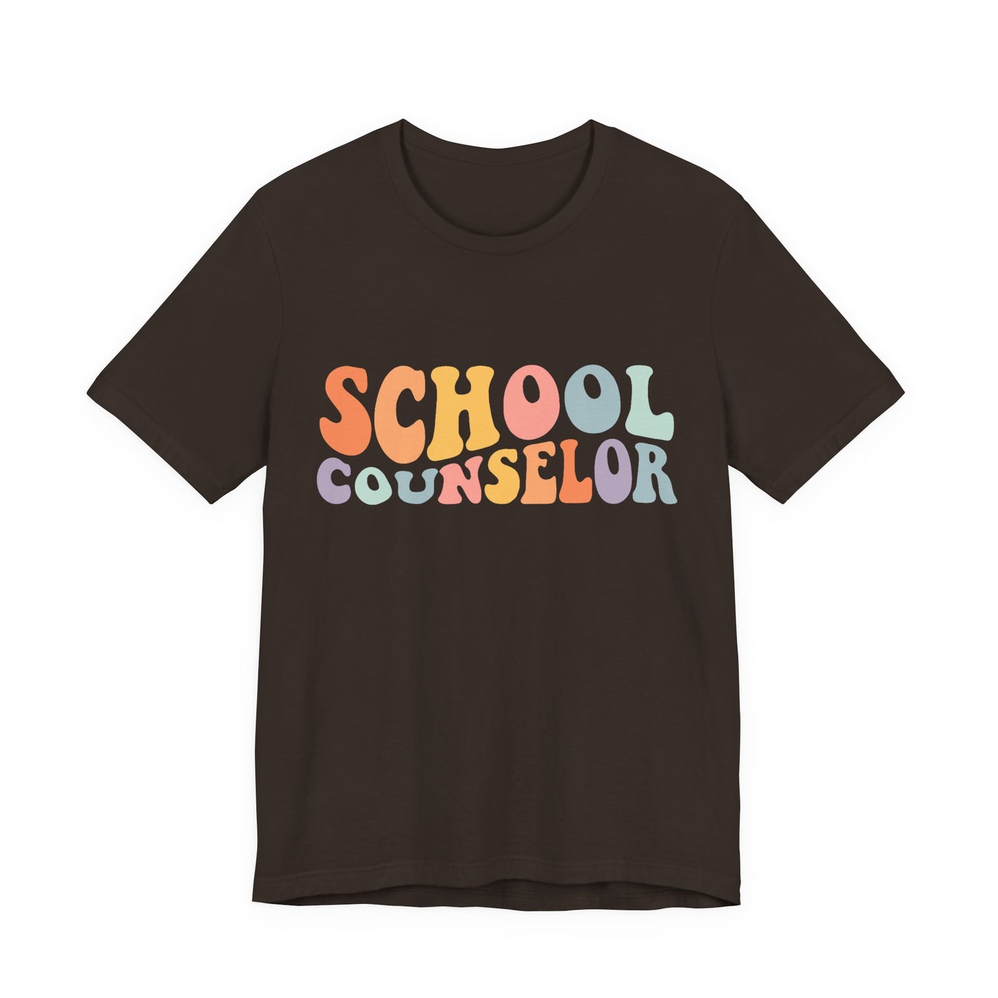 Unisex School Counselor Retro Shirt — Colorful Counseling Appreciation Tee