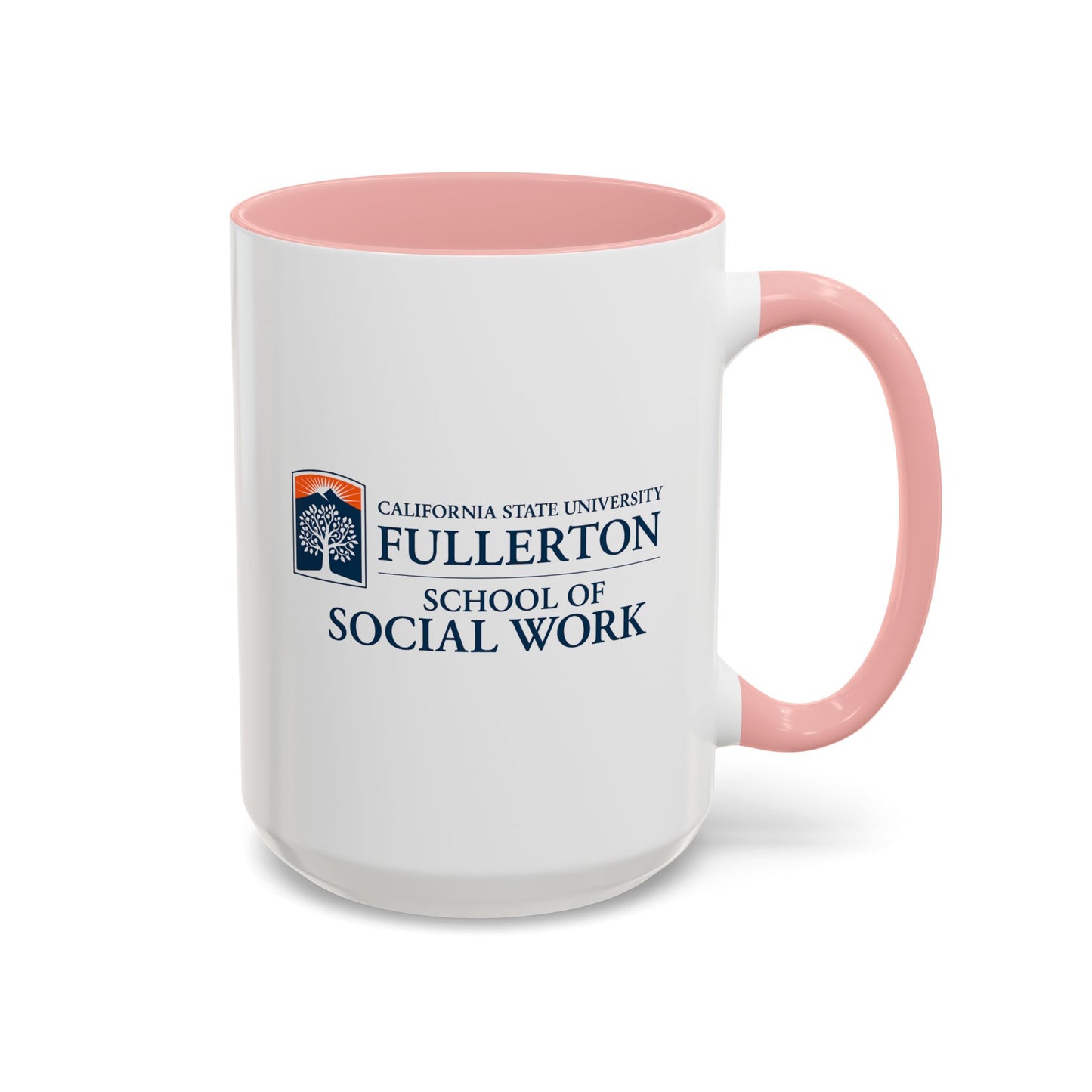 Fullerton School of Social Work Customized Accent Coffee Mug - 15oz