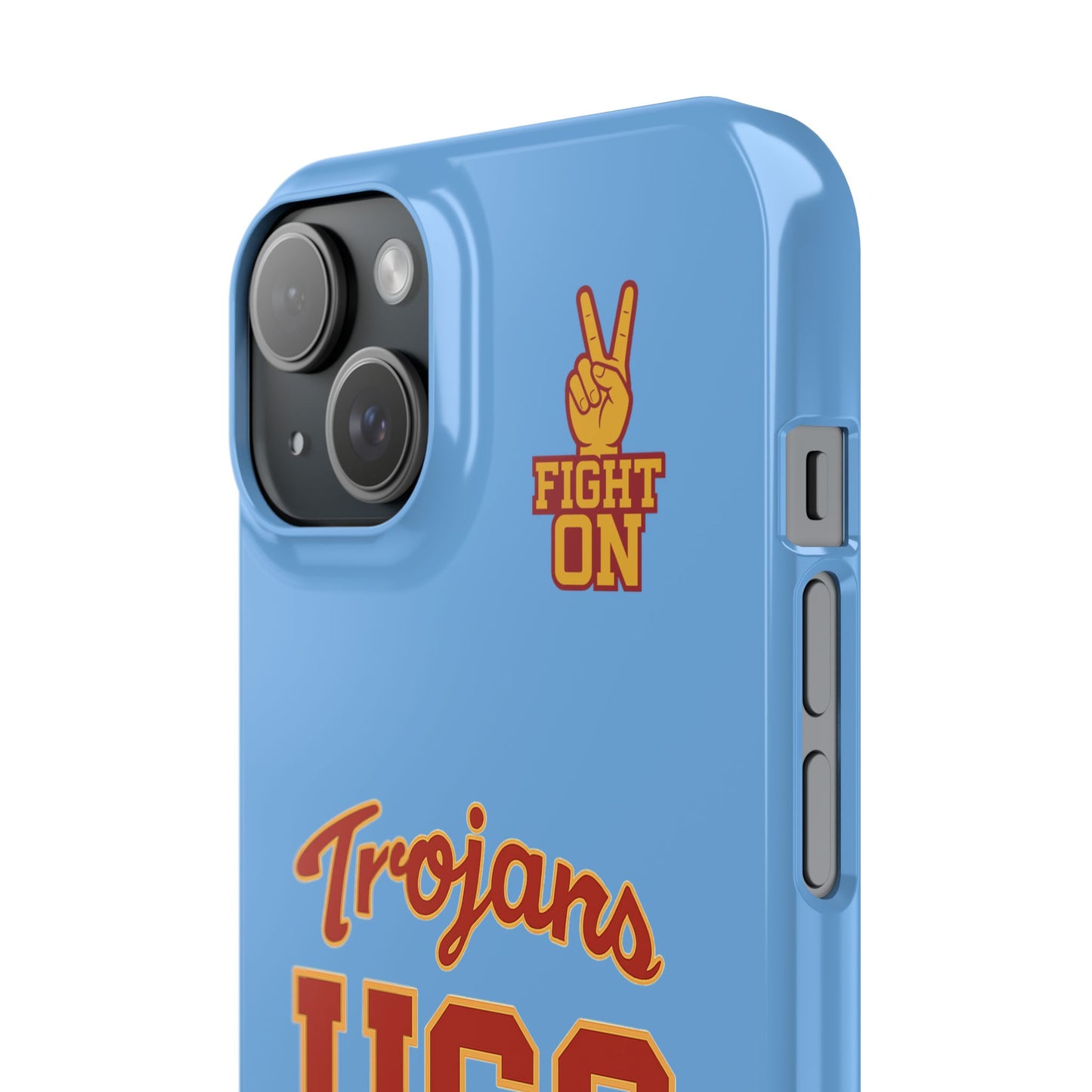 USC Trojans Slim I-Phone Case - School of Social Work (Light Blue)
