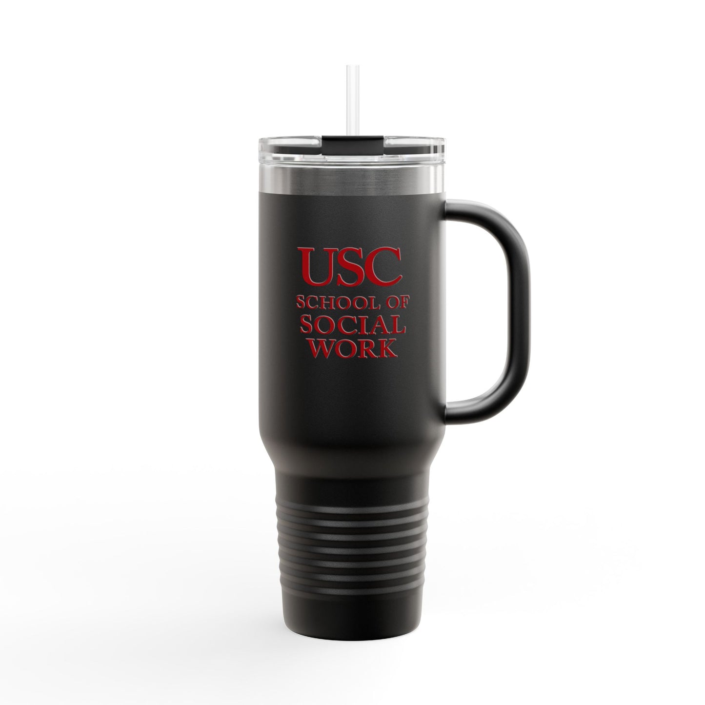 USC School of Social Work Insulated Travel Mug - 40oz Coffee Cup for Professionals & Students