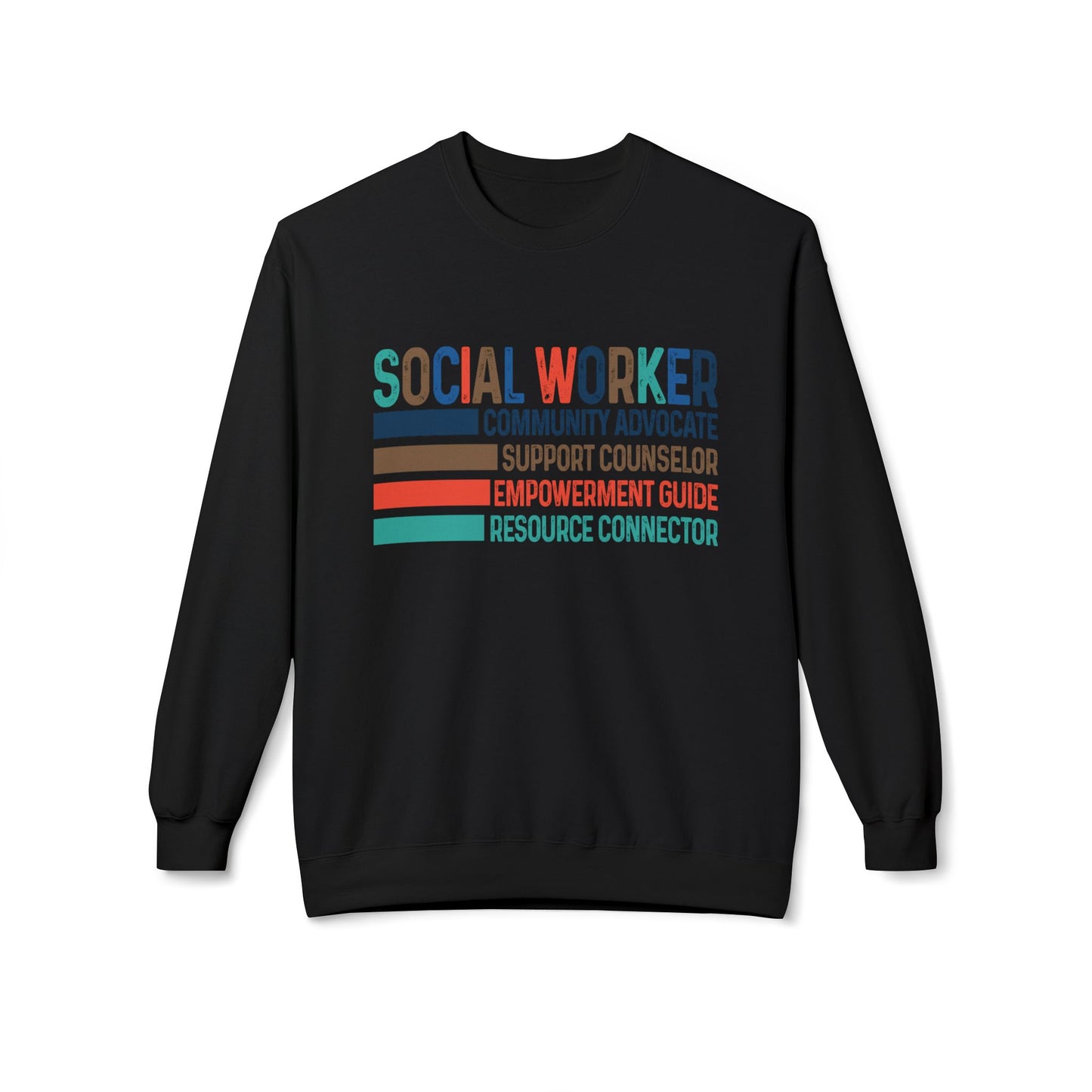 Social Worker Crewneck Sweatshirt — Retro & Fun Design