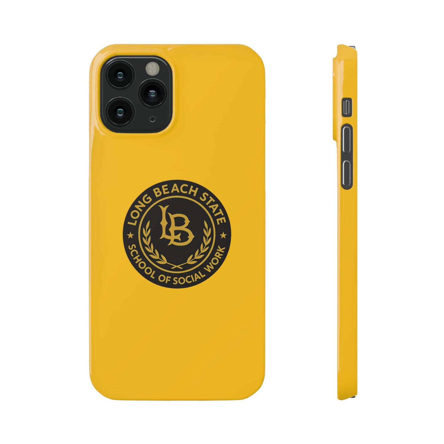 Long Beach State University - Slim I-Phone Case - School of Social Work (Yellow)