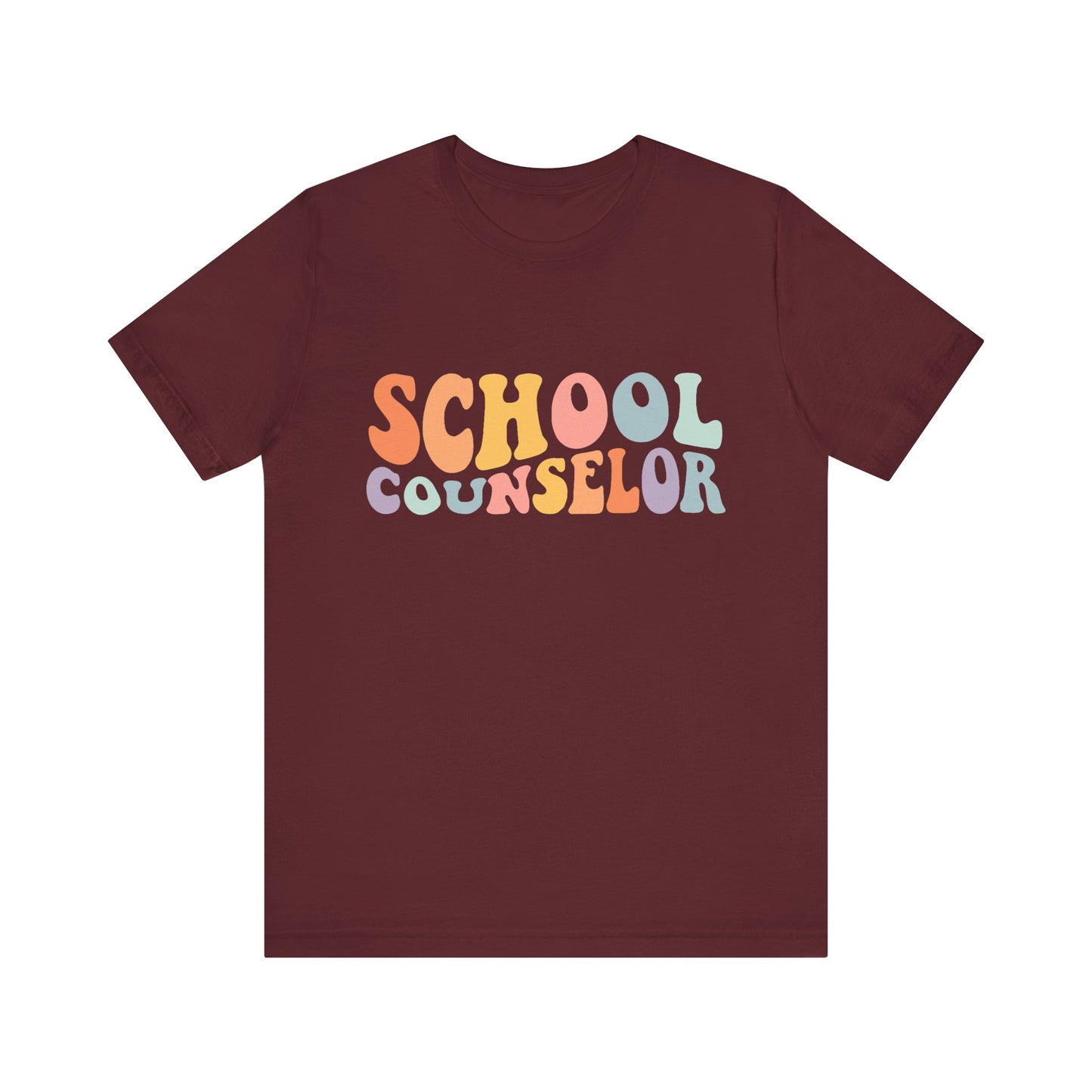 Unisex School Counselor Retro Shirt — Colorful Counseling Appreciation Tee