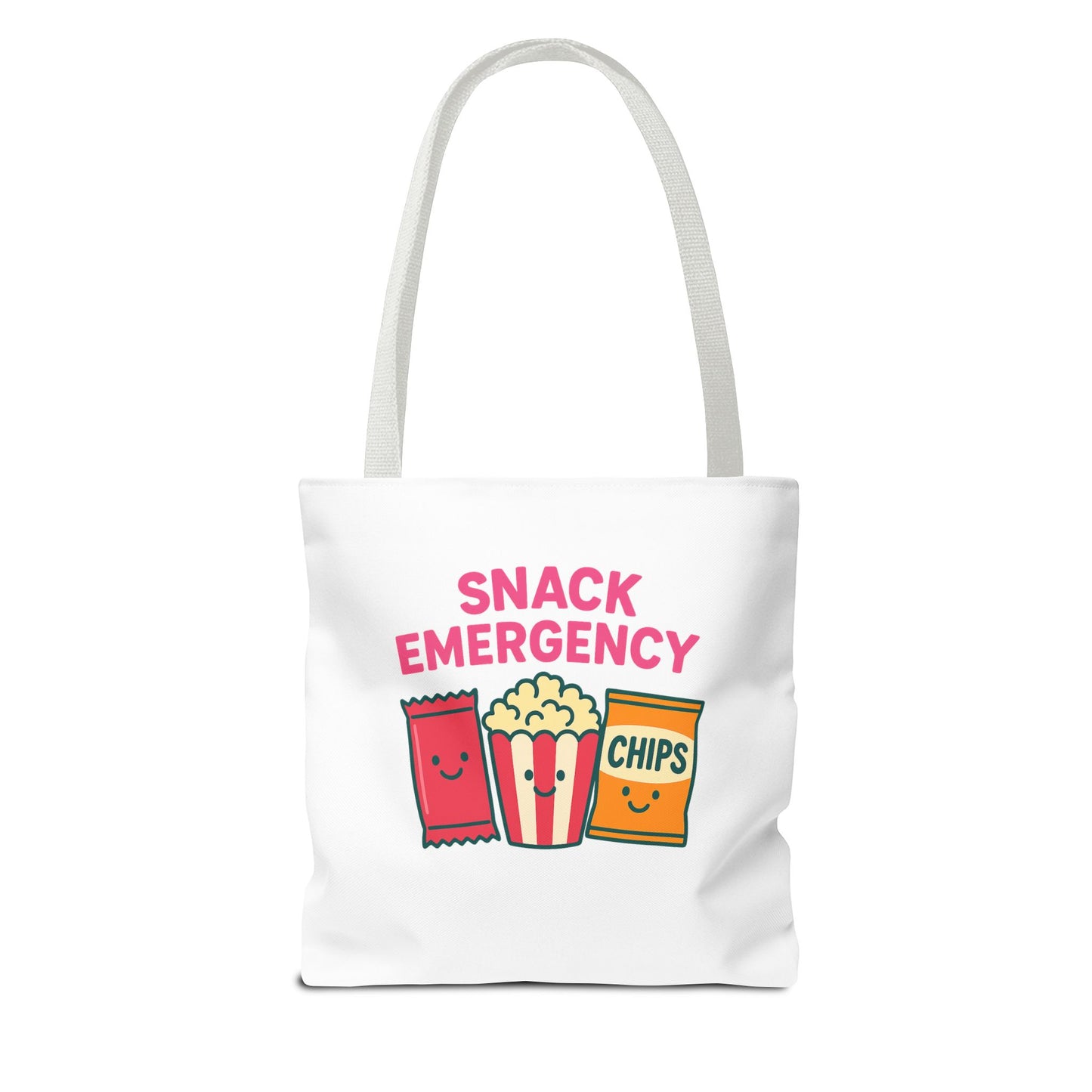 Snack Emergency Tote Bag — "This Is My Emergency Snack Bag" Cute Grocery/Everyday Carry (Social Work/Mental Health)