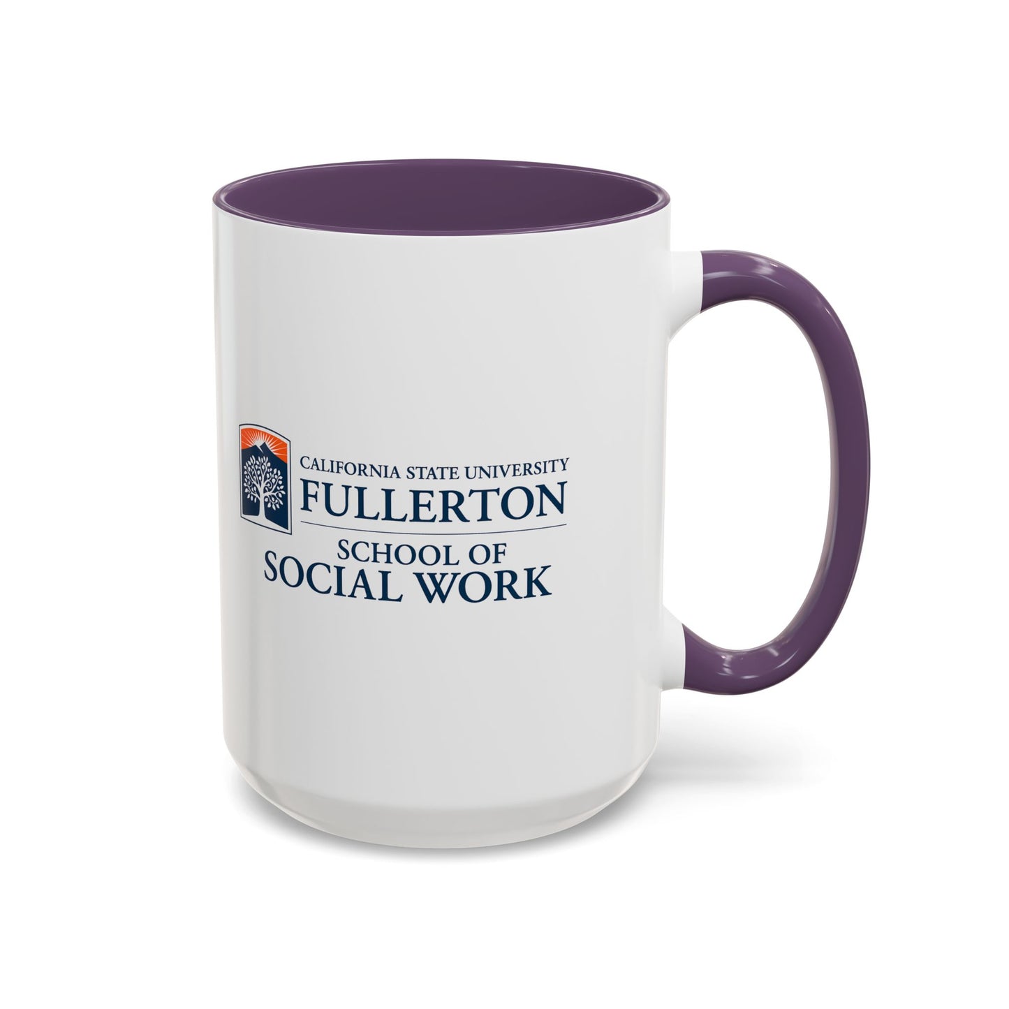 Fullerton School of Social Work Customized Accent Coffee Mug - 15oz