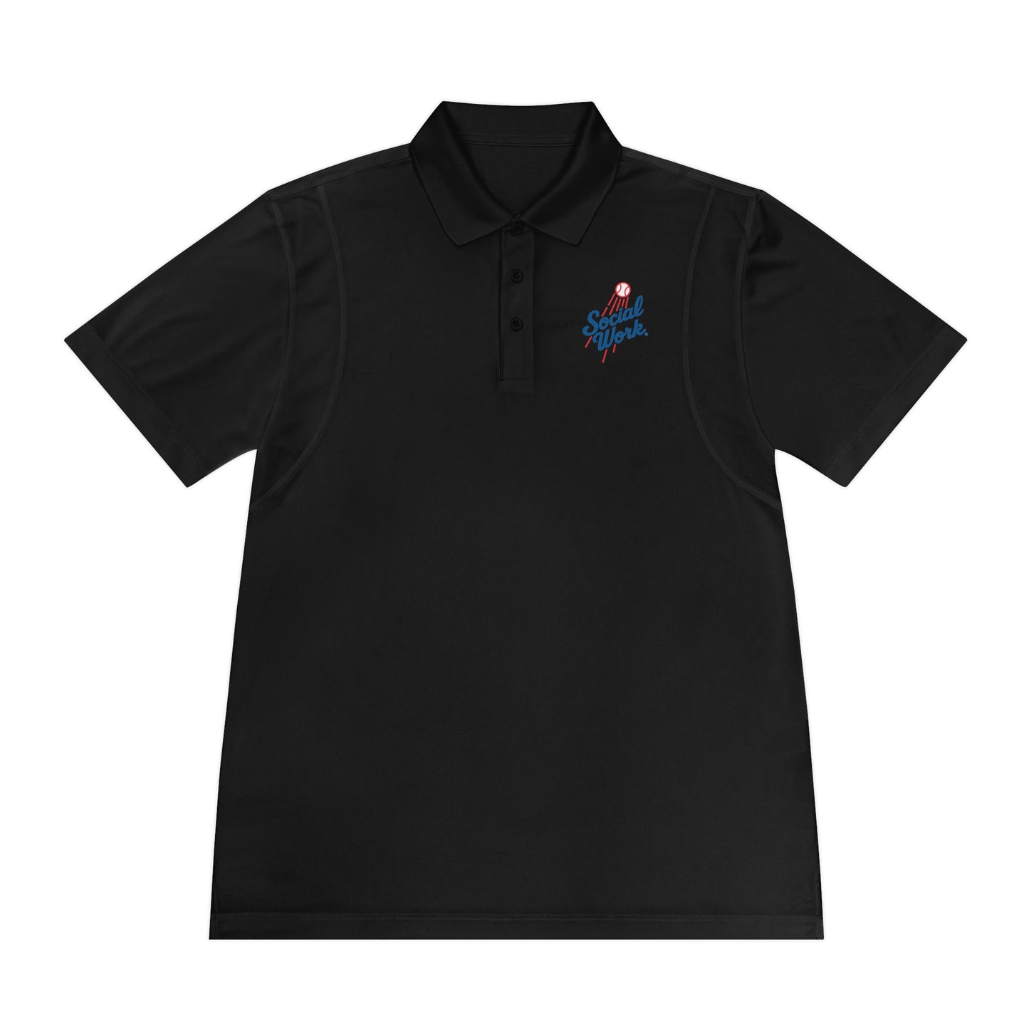 Sport Polo Shirt — Small "Special Week" Retro Script Chest Logo - Men's