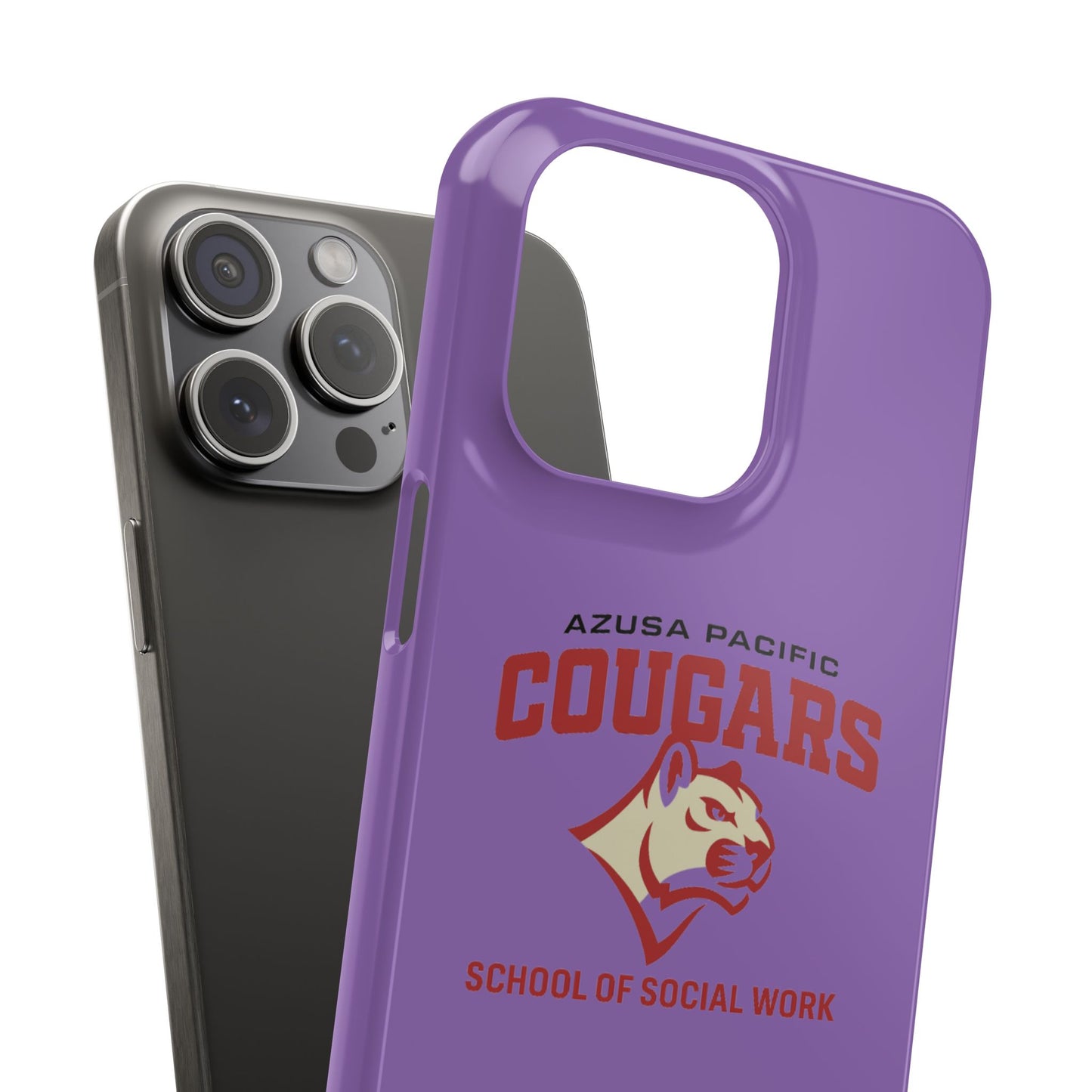 Azuza Pacific University - Slim I-Phone Case - School of Social Work (Light Purple)