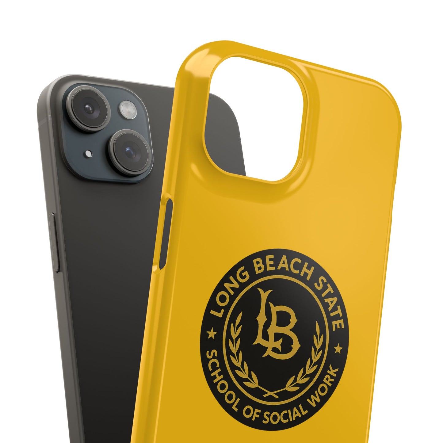 Long Beach State University - Slim I-Phone Case - School of Social Work (Yellow)