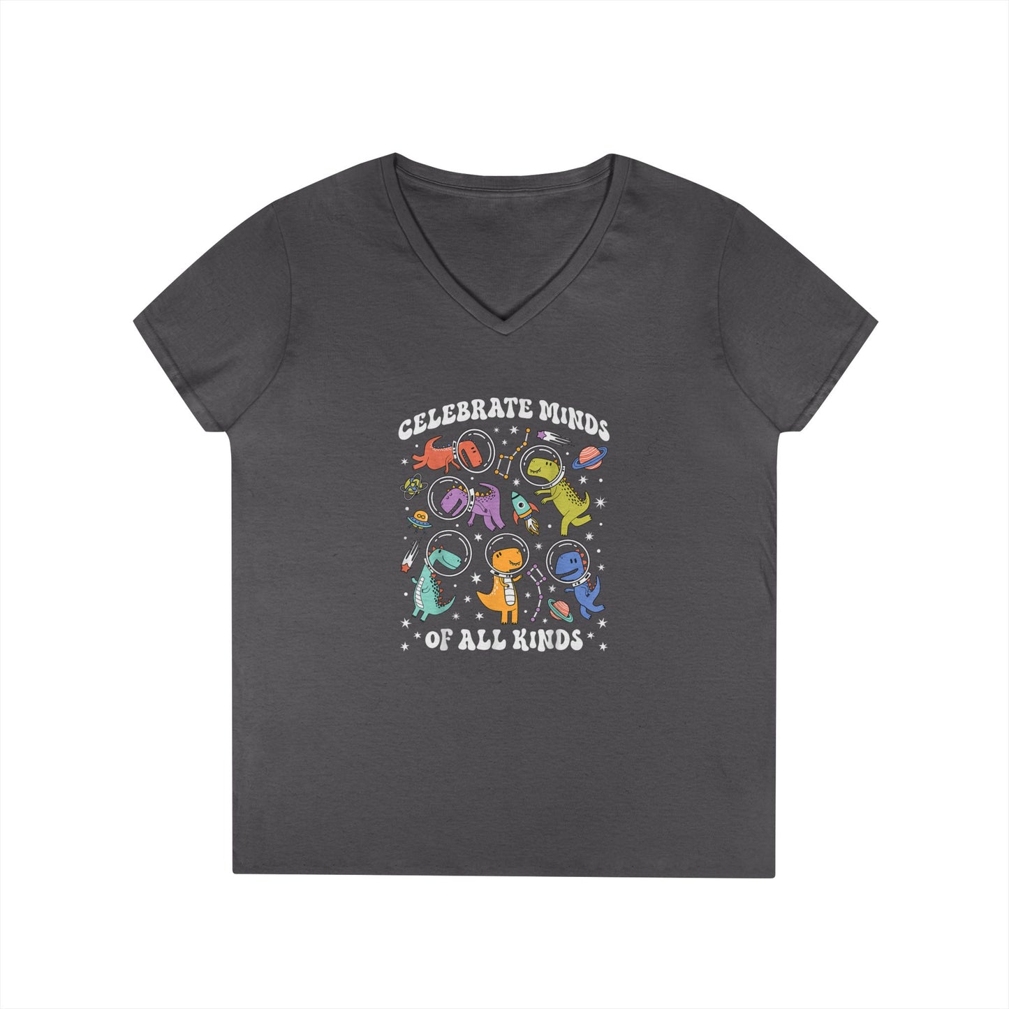 Celebrate Blinds of All Kinds V-Neck Tee - School Social Worker (Women's)