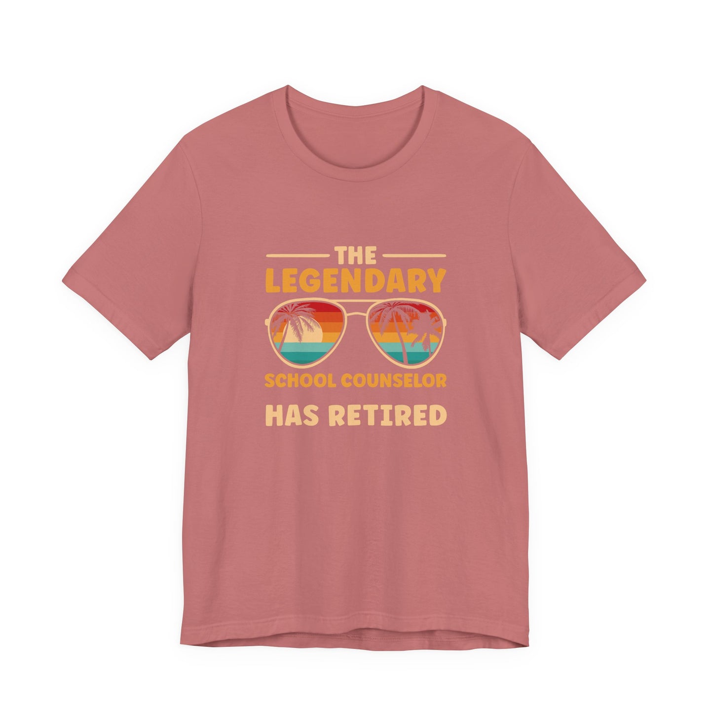 Unisex The Legendary School Counselor Has Retired T-Shirt — Retirement Gift Tee for Counselors