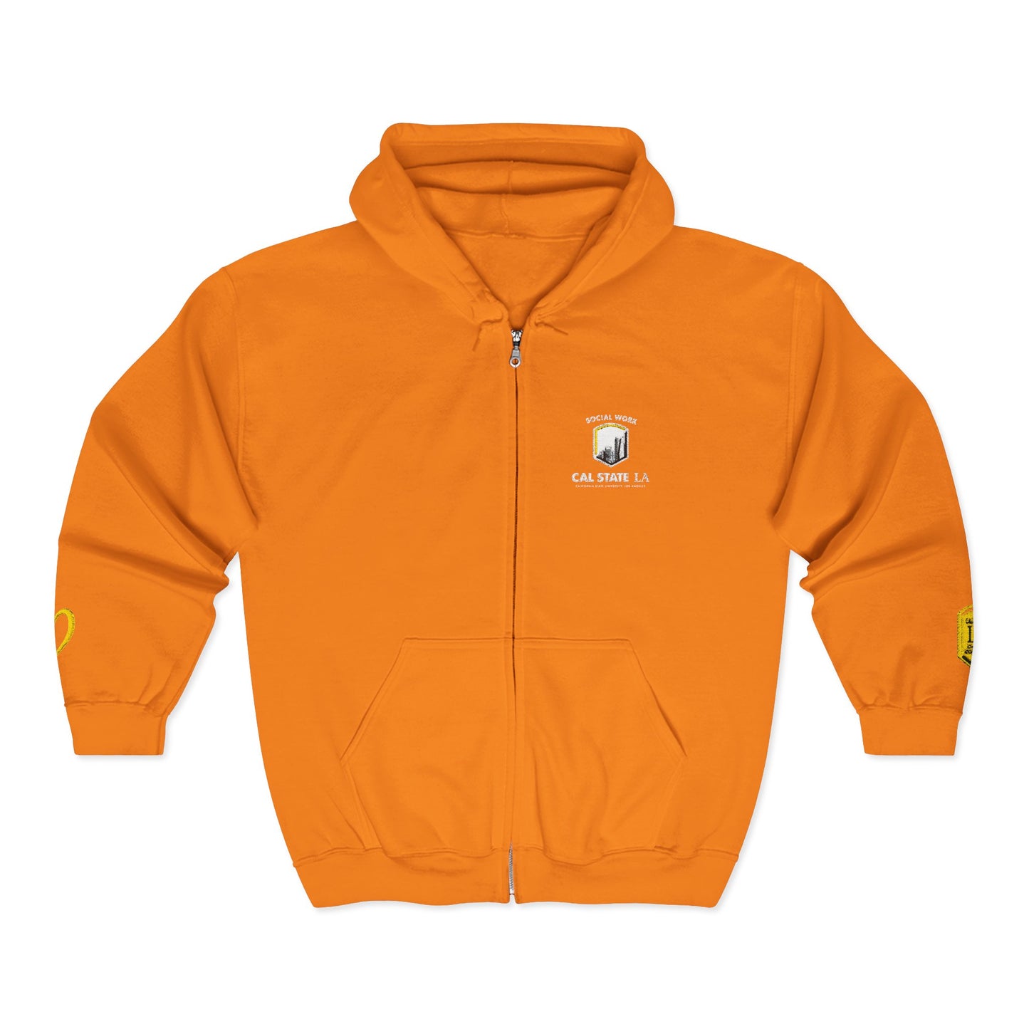 Cal State LA- School of Social Work -Unisex Heavy Blend™ Full Zip Hooded Sweatshirt - Ultimate Comfort for Fans