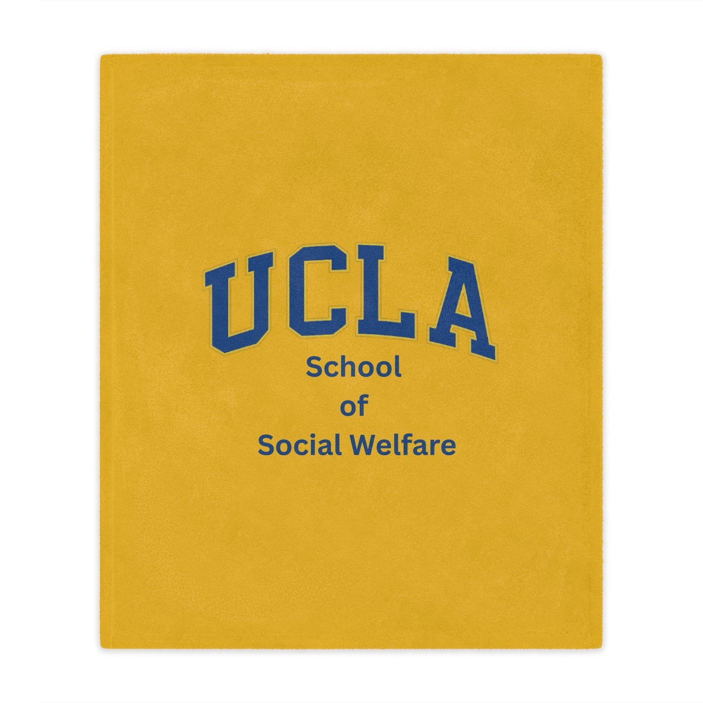 UCLA School of Social Welfare Mini Blanket - Great for your office chair or your couch at home!