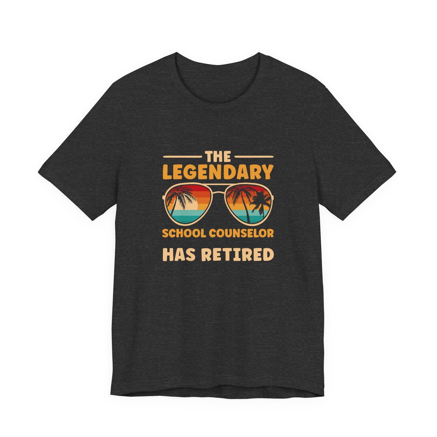 Unisex The Legendary School Counselor Has Retired T-Shirt — Retirement Gift Tee for Counselors