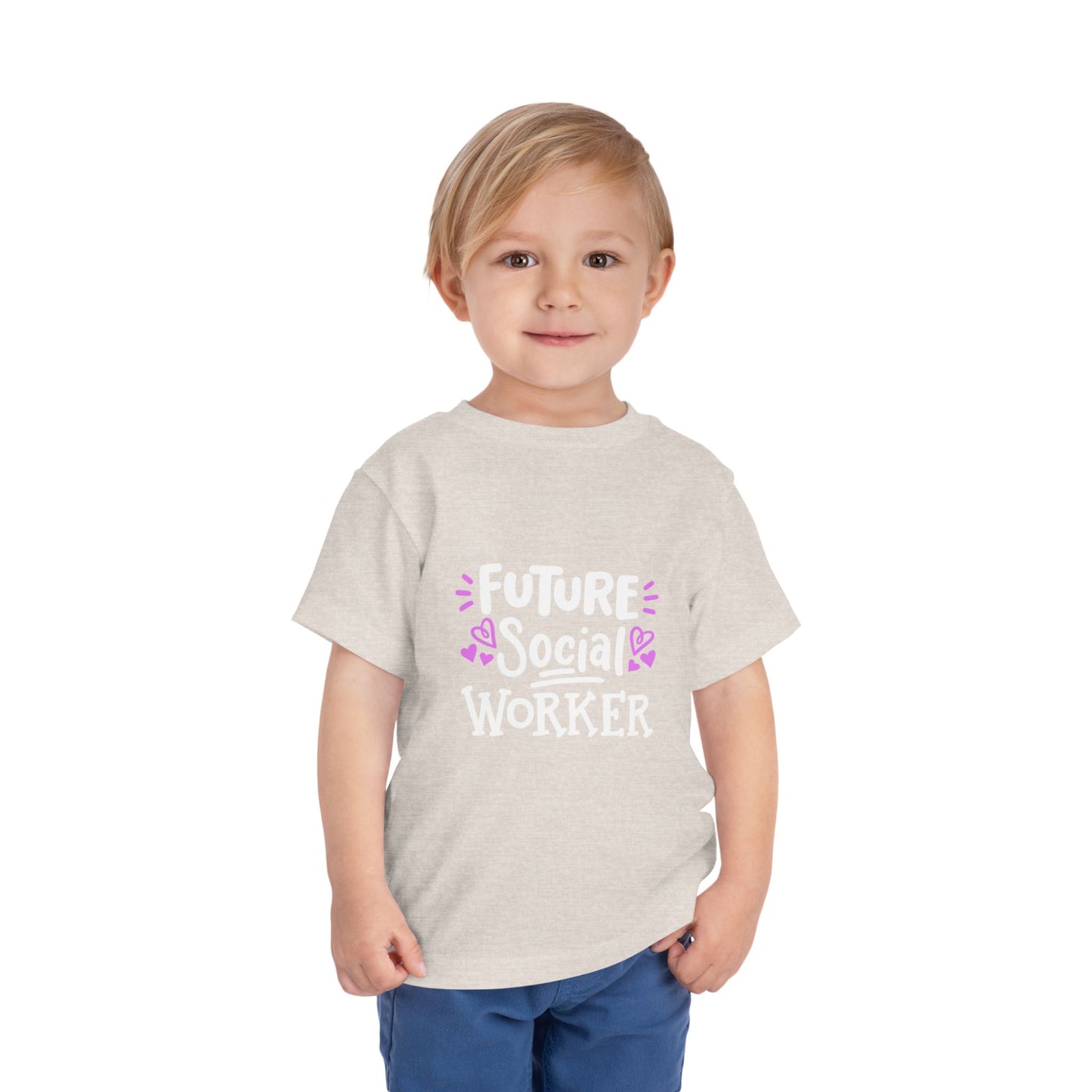 Toddler Tee — “Future Social Worker” Short Sleeve Shirt