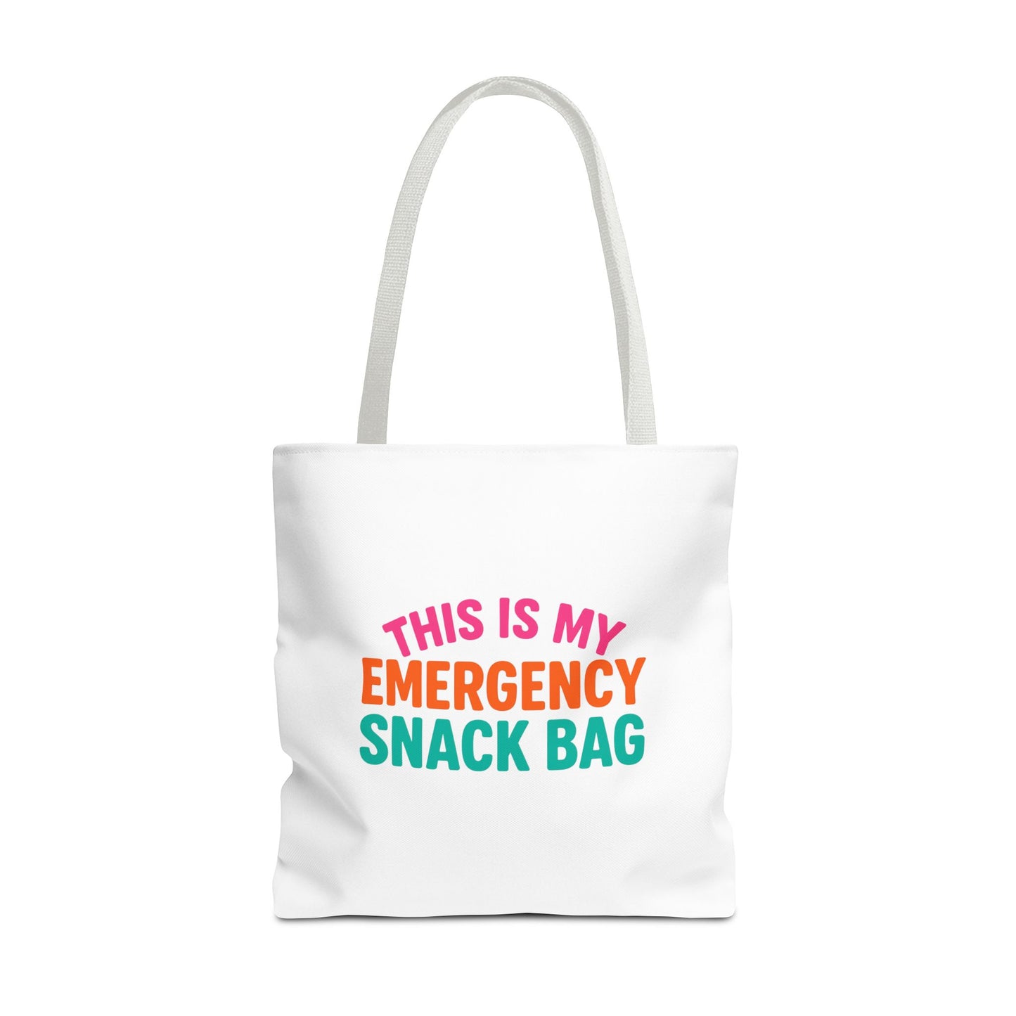 Snack Emergency Tote Bag — "This Is My Emergency Snack Bag" Cute Grocery/Everyday Carry (Social Work/Mental Health)