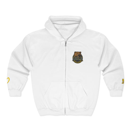 UCLA School of Social Welfare -Unisex Heavy Blend™ Full Zip Hooded Sweatshirt - Ultimate Comfort for Fans