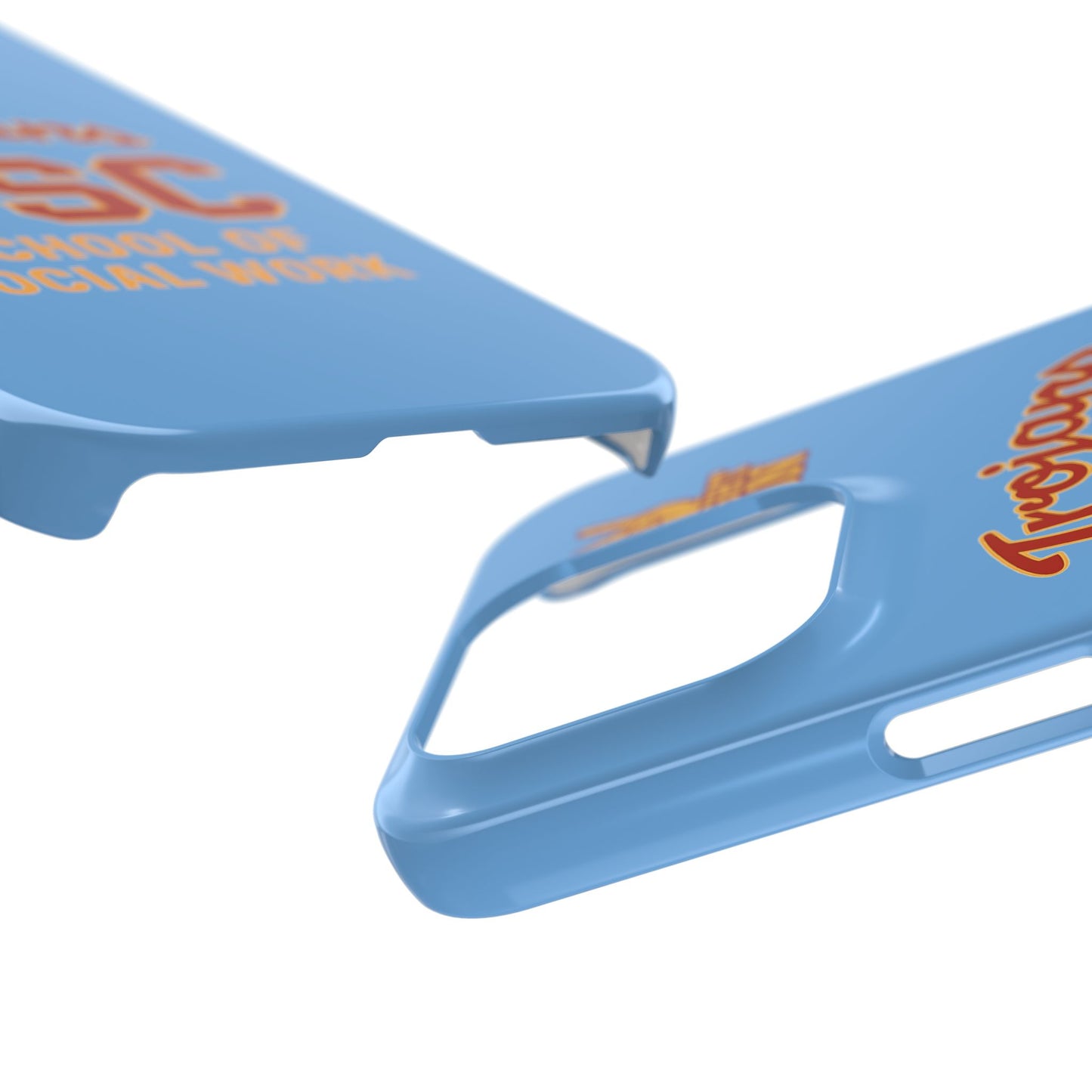 USC Trojans Slim I-Phone Case - School of Social Work (Light Blue)