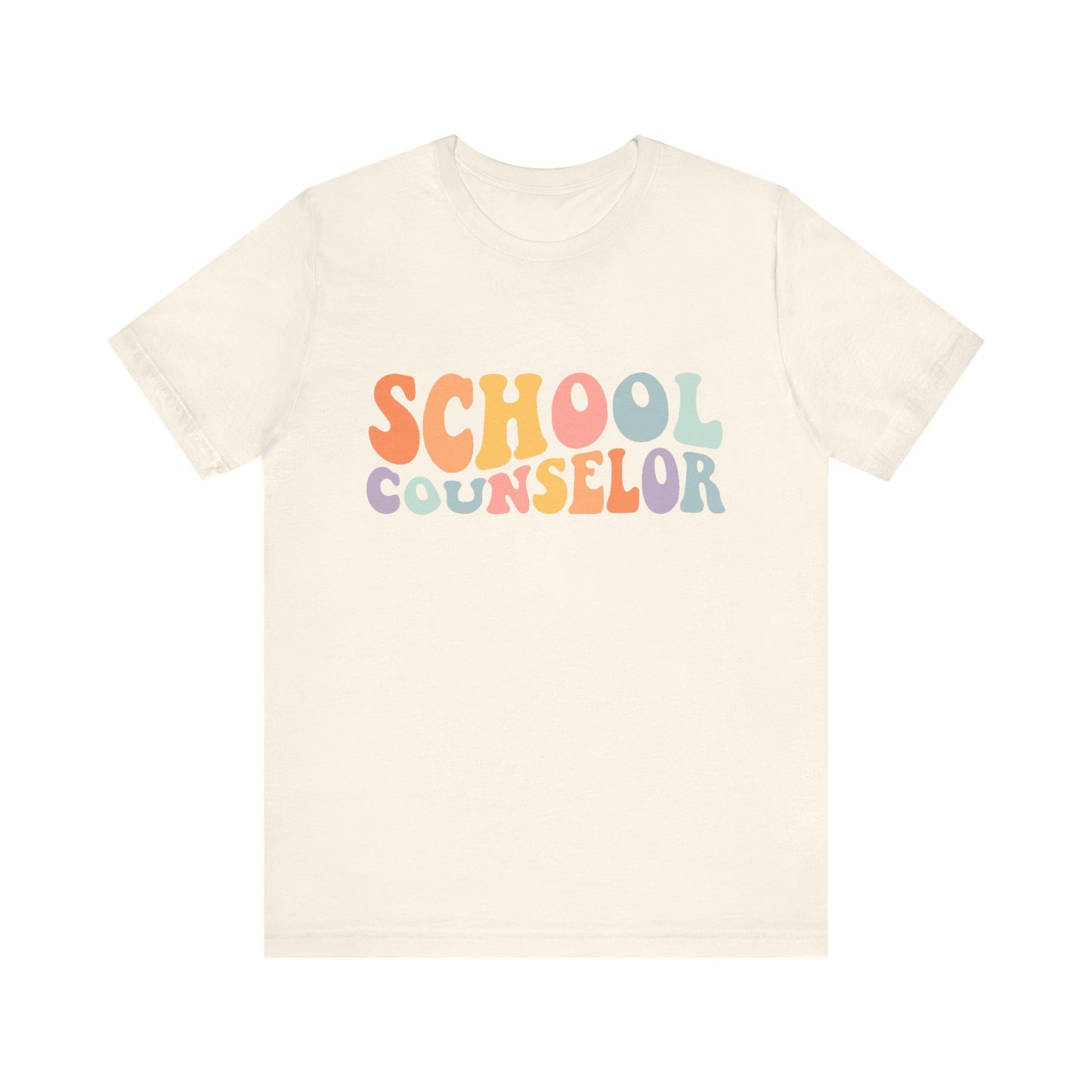 Unisex School Counselor Retro Shirt — Colorful Counseling Appreciation Tee