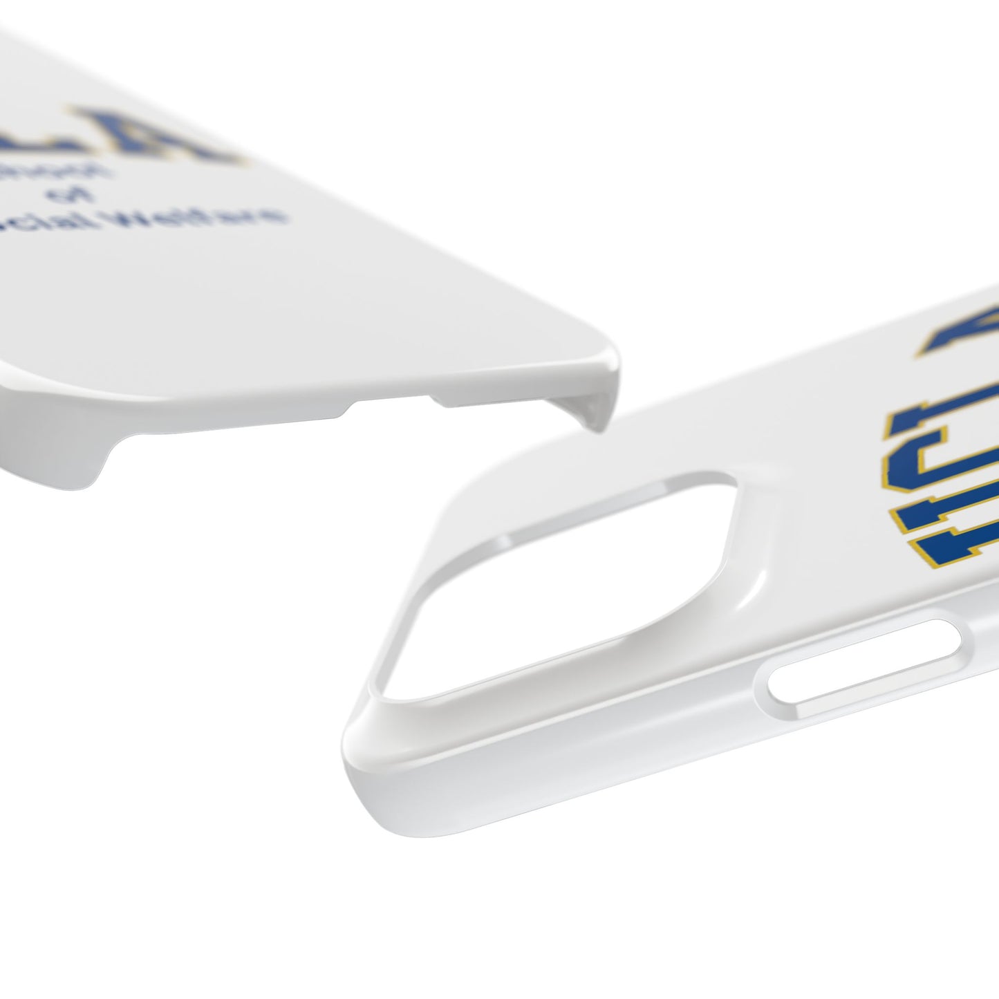 UCLA Slim I-Phone Case - School of Social Welfare-Text Logo (White)