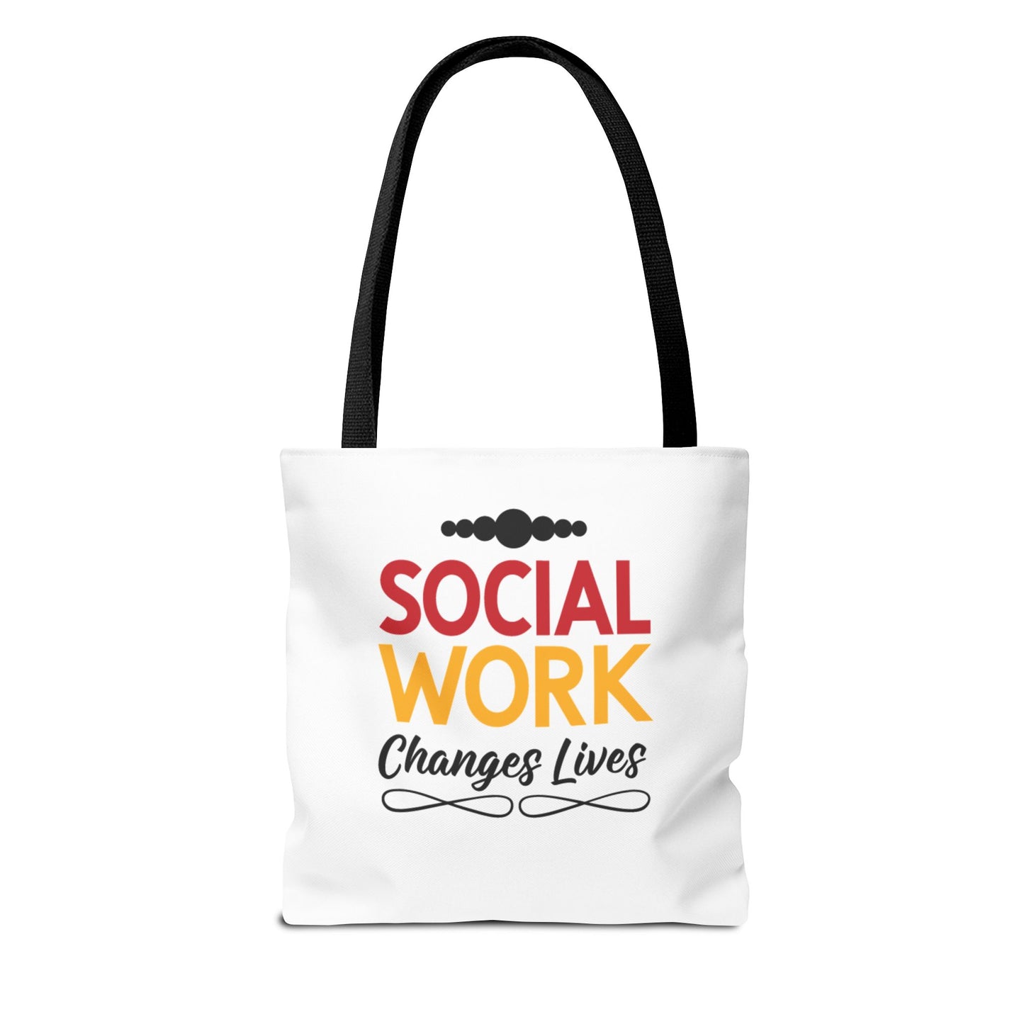 Social Worker Tote Bag — Inspirational "Social Workers Inspire Change" Two Side Design