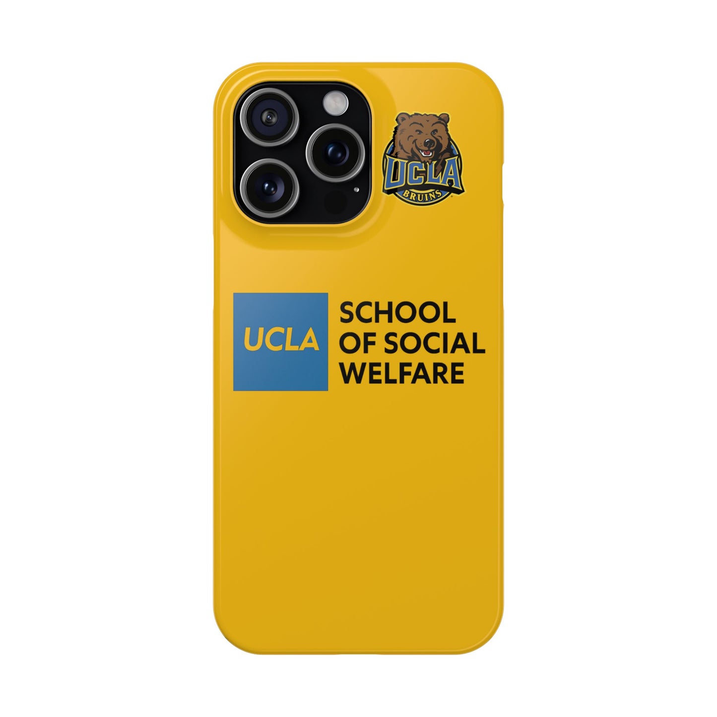 UCLA Slim I-Phone Case - School of Social Welfare (Yellow)