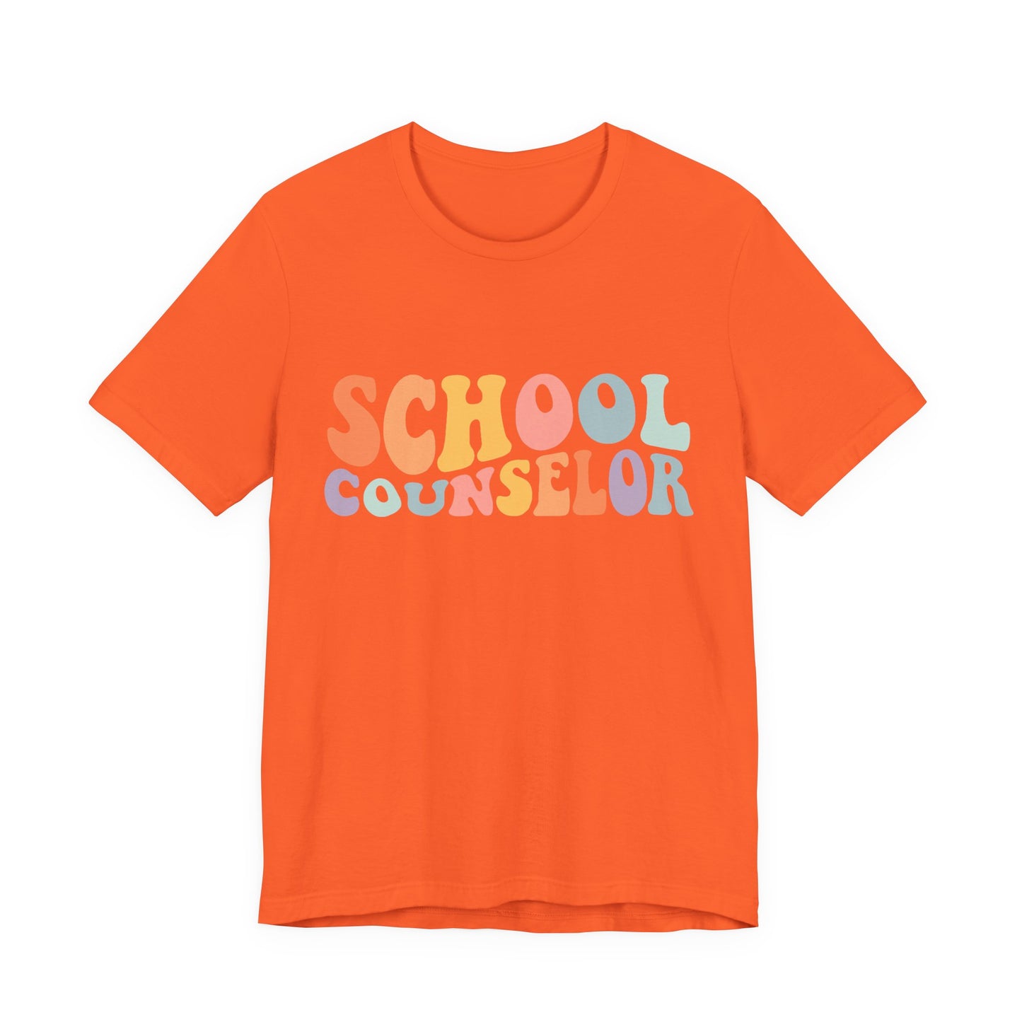 Unisex School Counselor Retro Shirt — Colorful Counseling Appreciation Tee