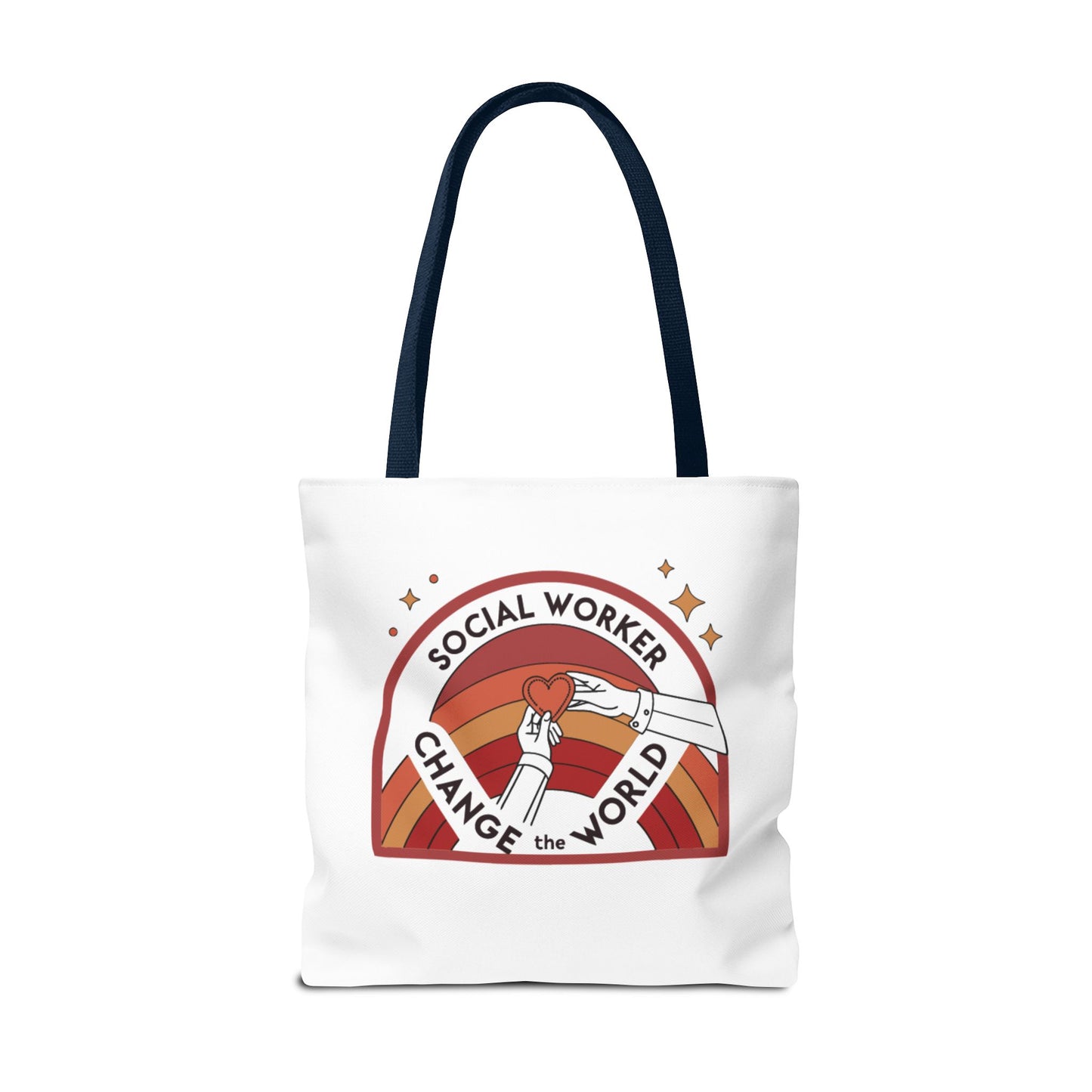 Social Worker Tote Bag — "Social Workers Are Everyday Heroes" / "Social Worker Change the World" Reusable Gift