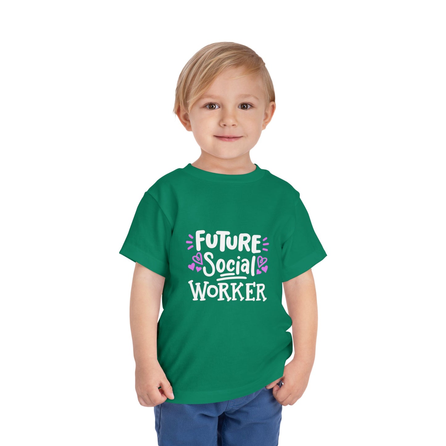Toddler Tee — “Future Social Worker” Short Sleeve Shirt