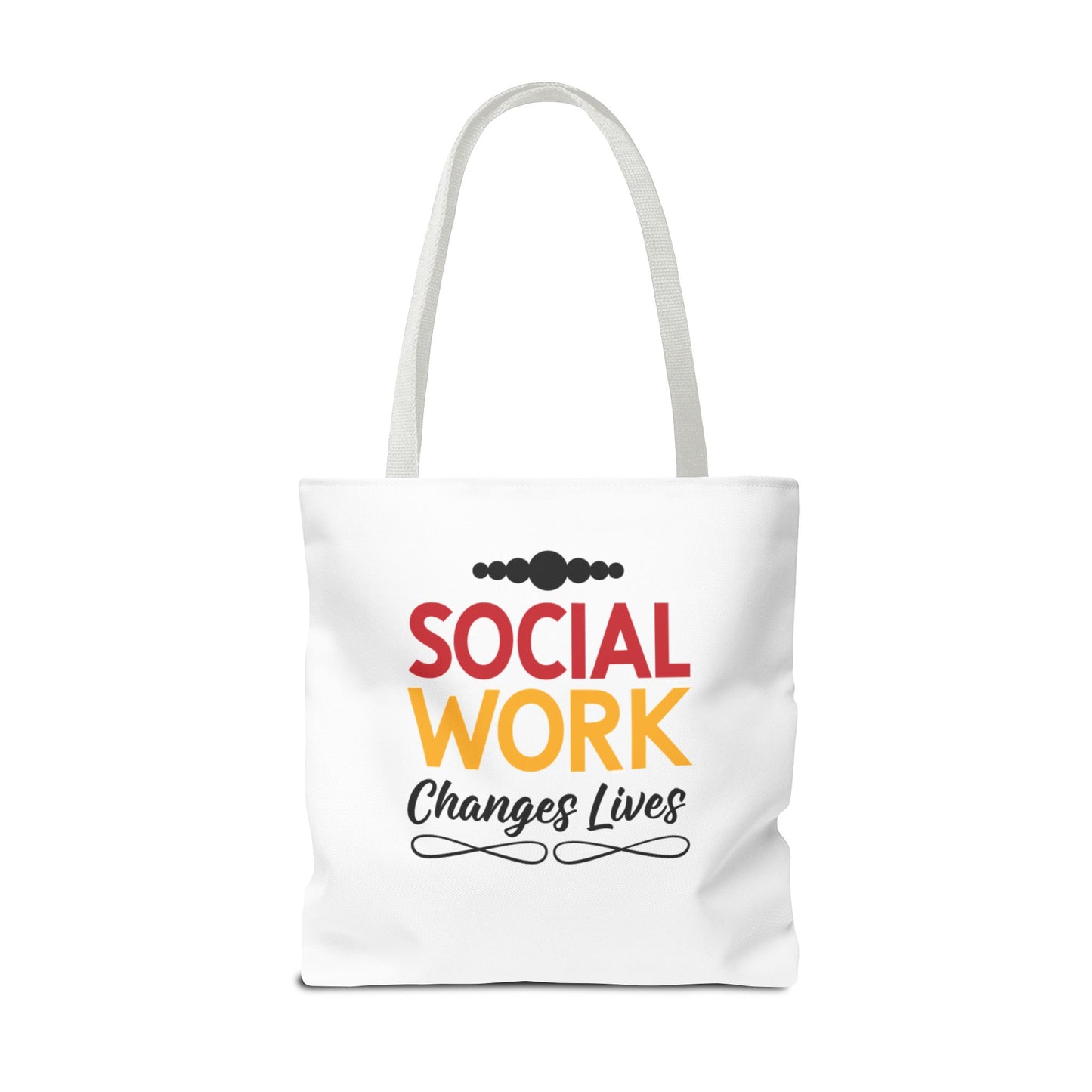 Social Worker Tote Bag — Inspirational "Social Workers Inspire Change" Two Side Design