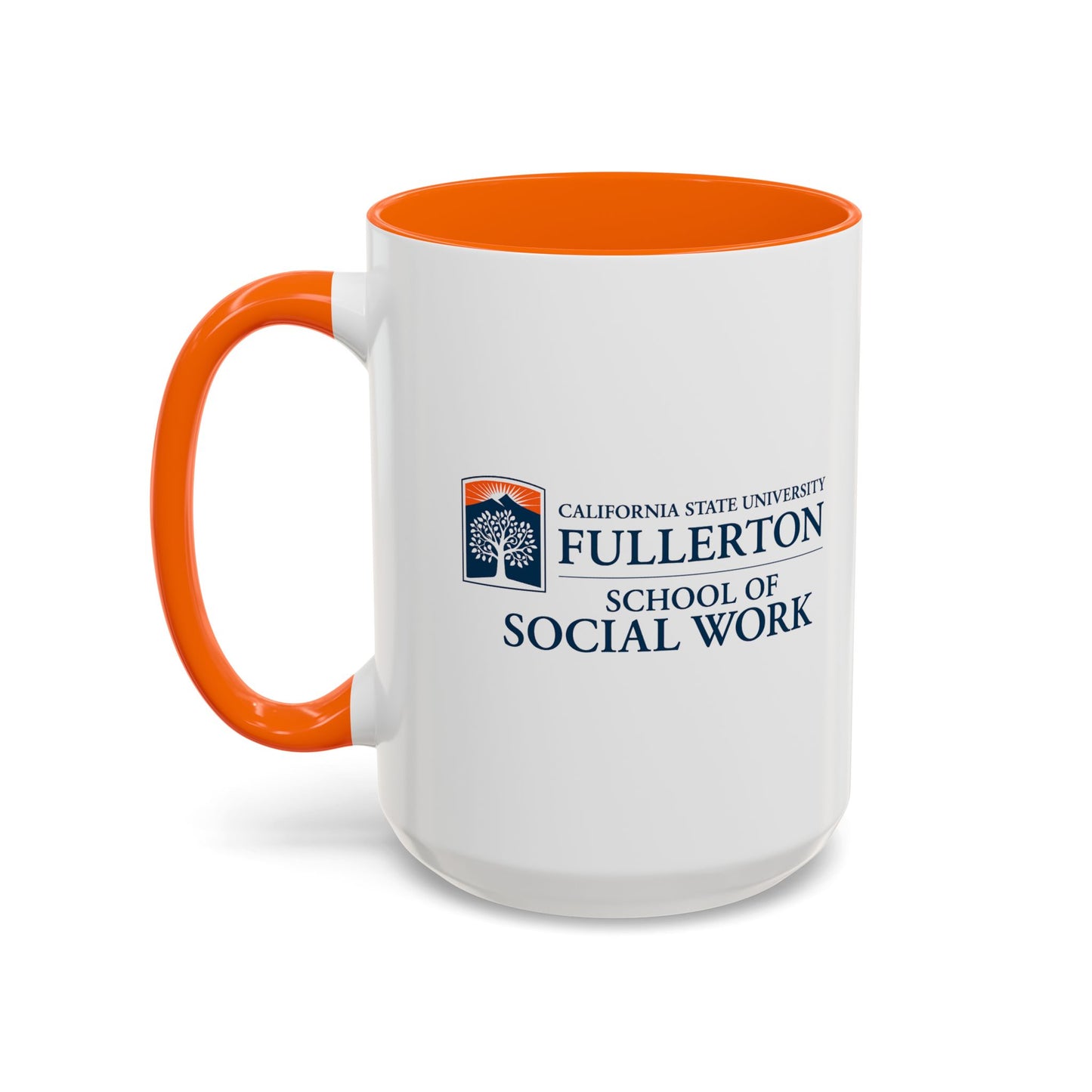 Fullerton School of Social Work Customized Accent Coffee Mug - 15oz