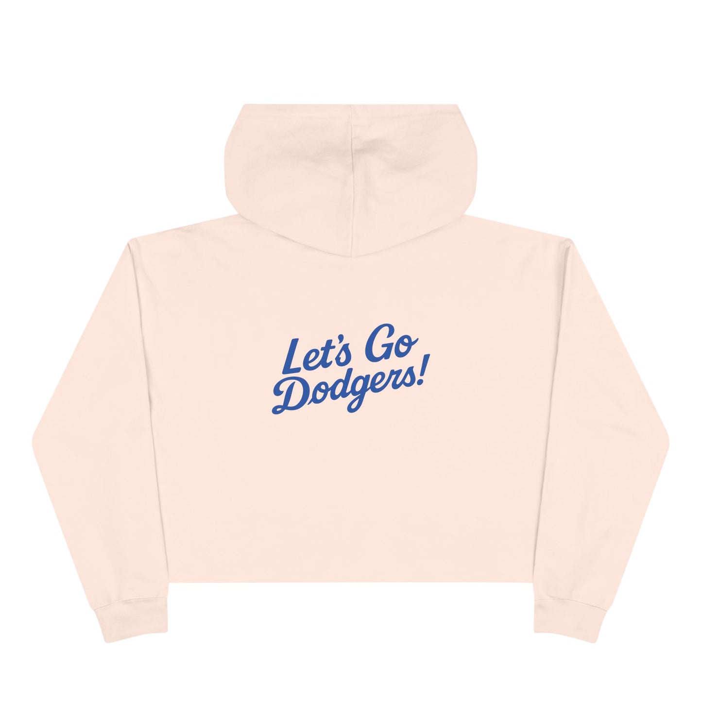 USC Social Work & Dodgers Crop Hoodie - Cheerful College Style