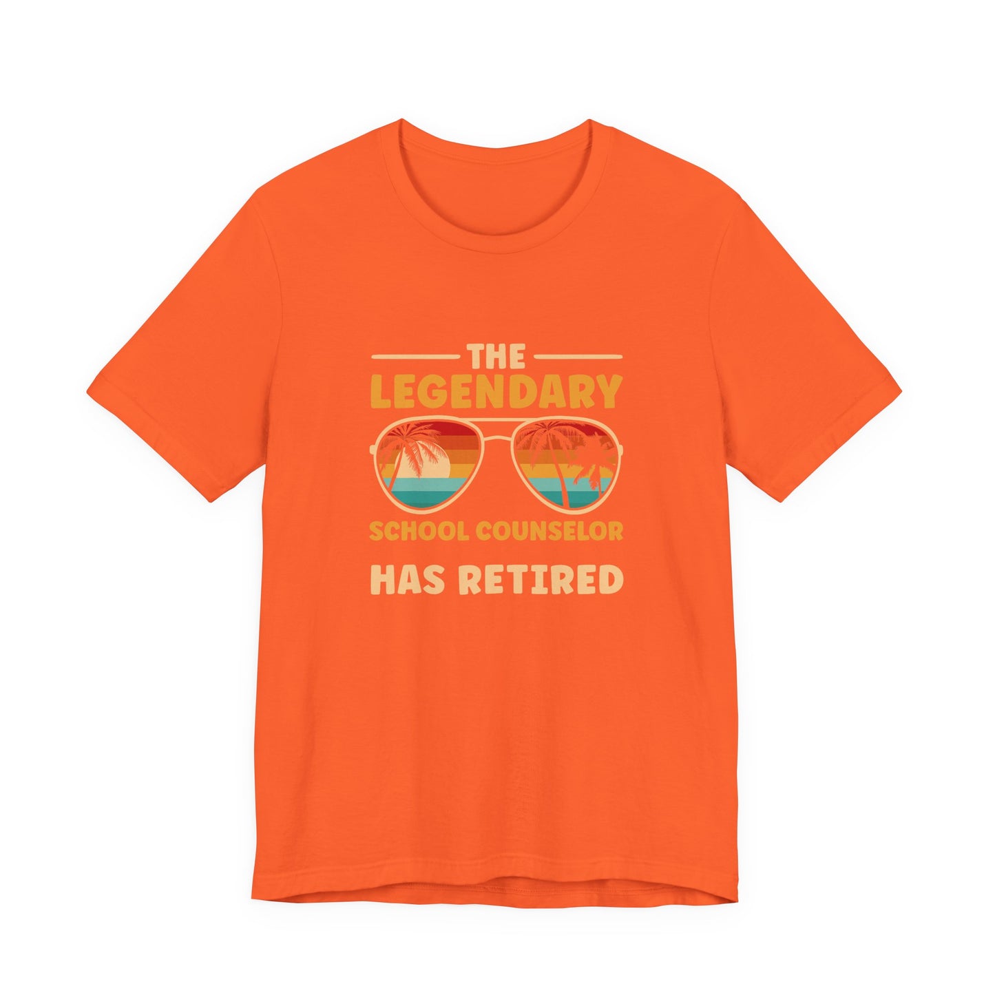 Unisex The Legendary School Counselor Has Retired T-Shirt — Retirement Gift Tee for Counselors