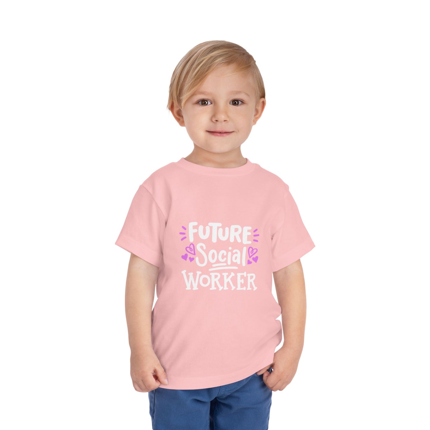 Toddler Tee — “Future Social Worker” Short Sleeve Shirt