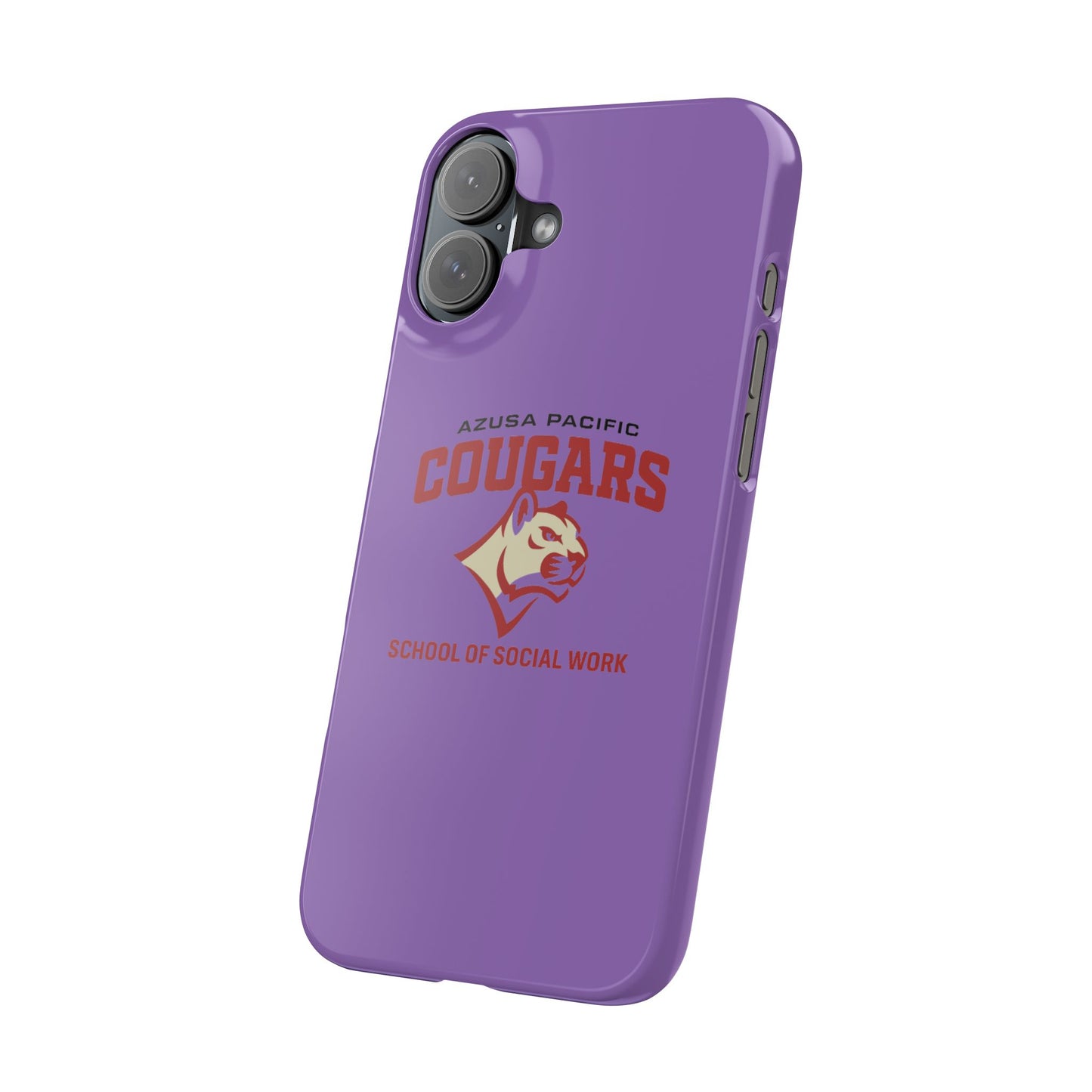 Azuza Pacific University - Slim I-Phone Case - School of Social Work (Light Purple)