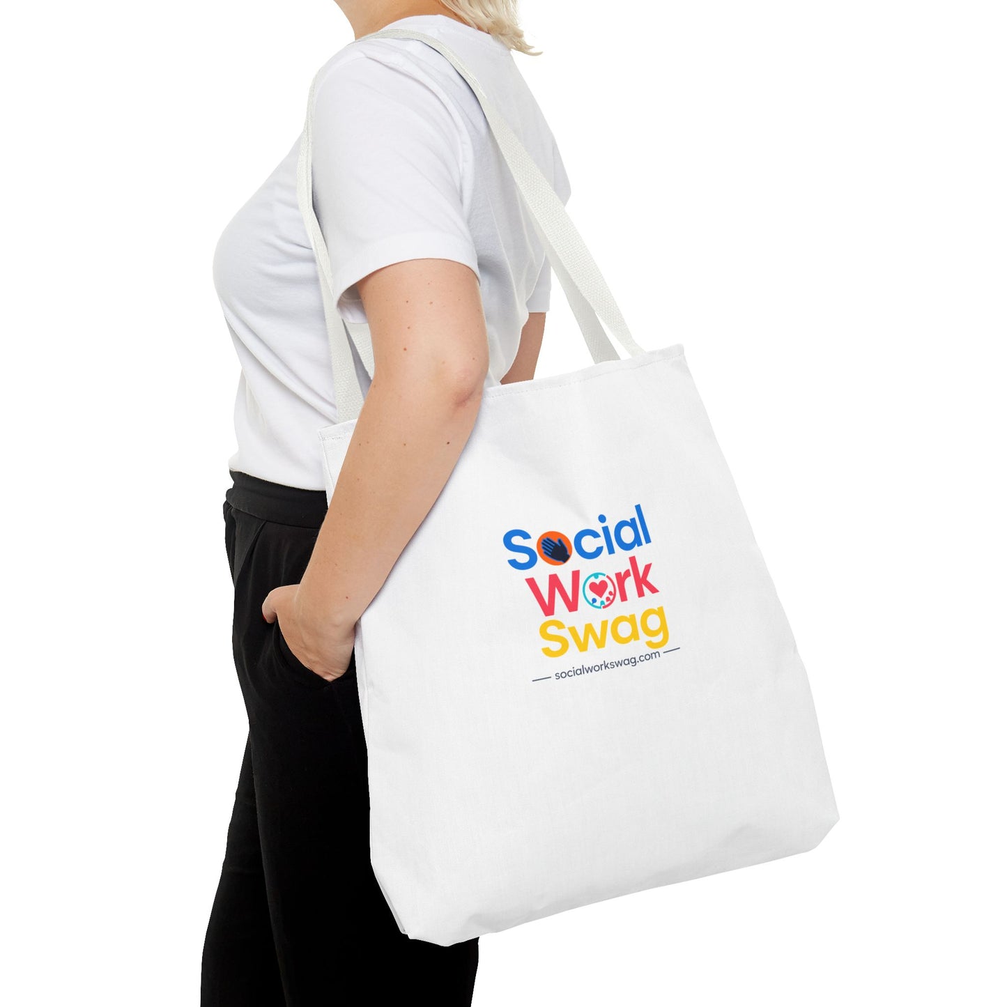 Social Work Swag Tote Bag — Colorful Social Worker Gift Tote