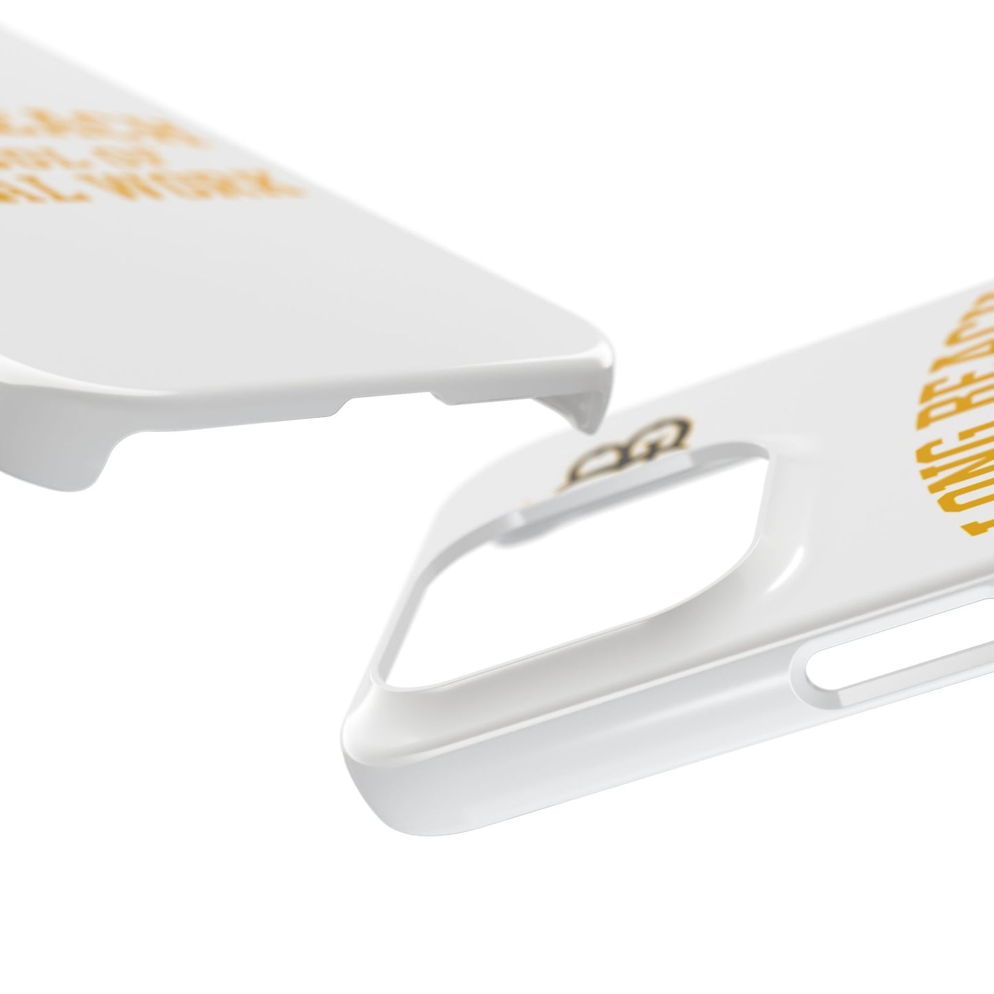 Long Beach State University - Slim I-Phone Case - School of Social Work (White