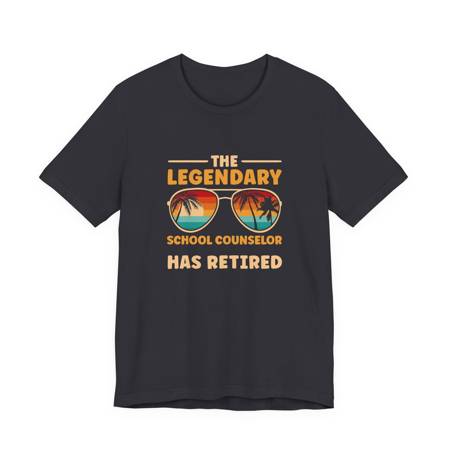 Unisex The Legendary School Counselor Has Retired T-Shirt — Retirement Gift Tee for Counselors