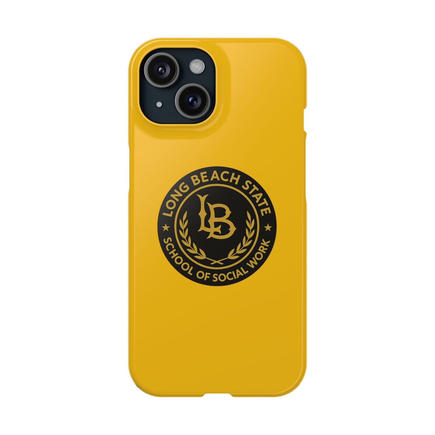 Long Beach State University - Slim I-Phone Case - School of Social Work (Yellow)
