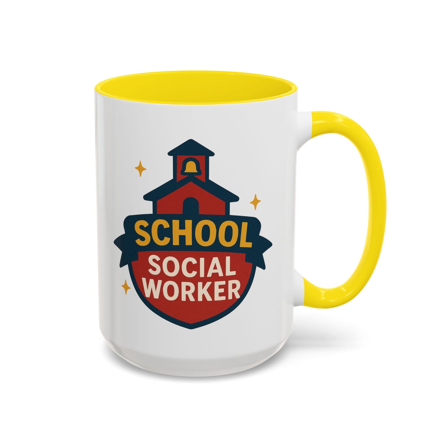 LCSW & School Social Worker Coffee Mug – Fueled by Coffee & Chaos (Various Colors)